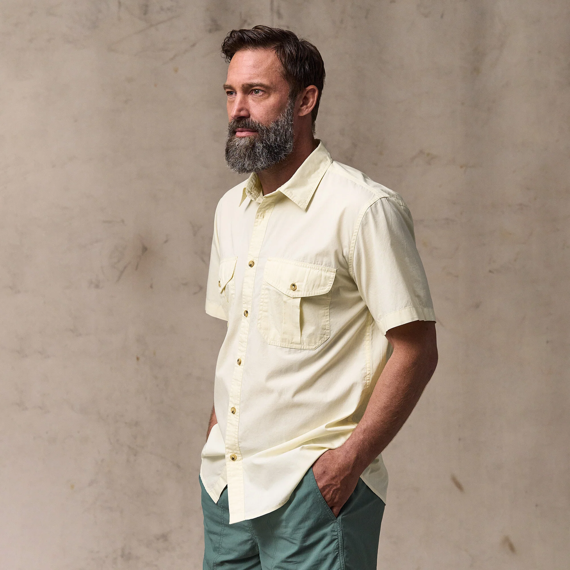 FILSON'S WASHED SHORT SLEEVE FEATHER CLOTH SHIRT - Image 7