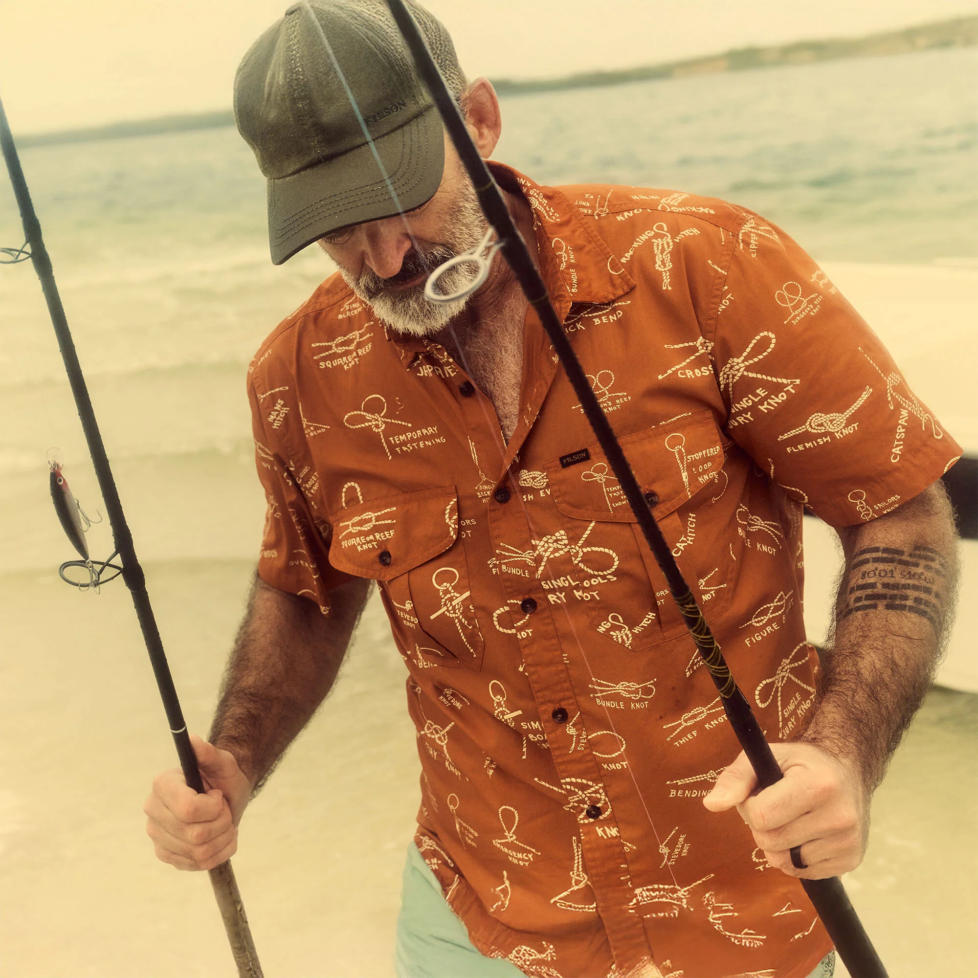 FILSON'S WASHED SHORT SLEEVE FEATHER CLOTH SHIRT - Image 5