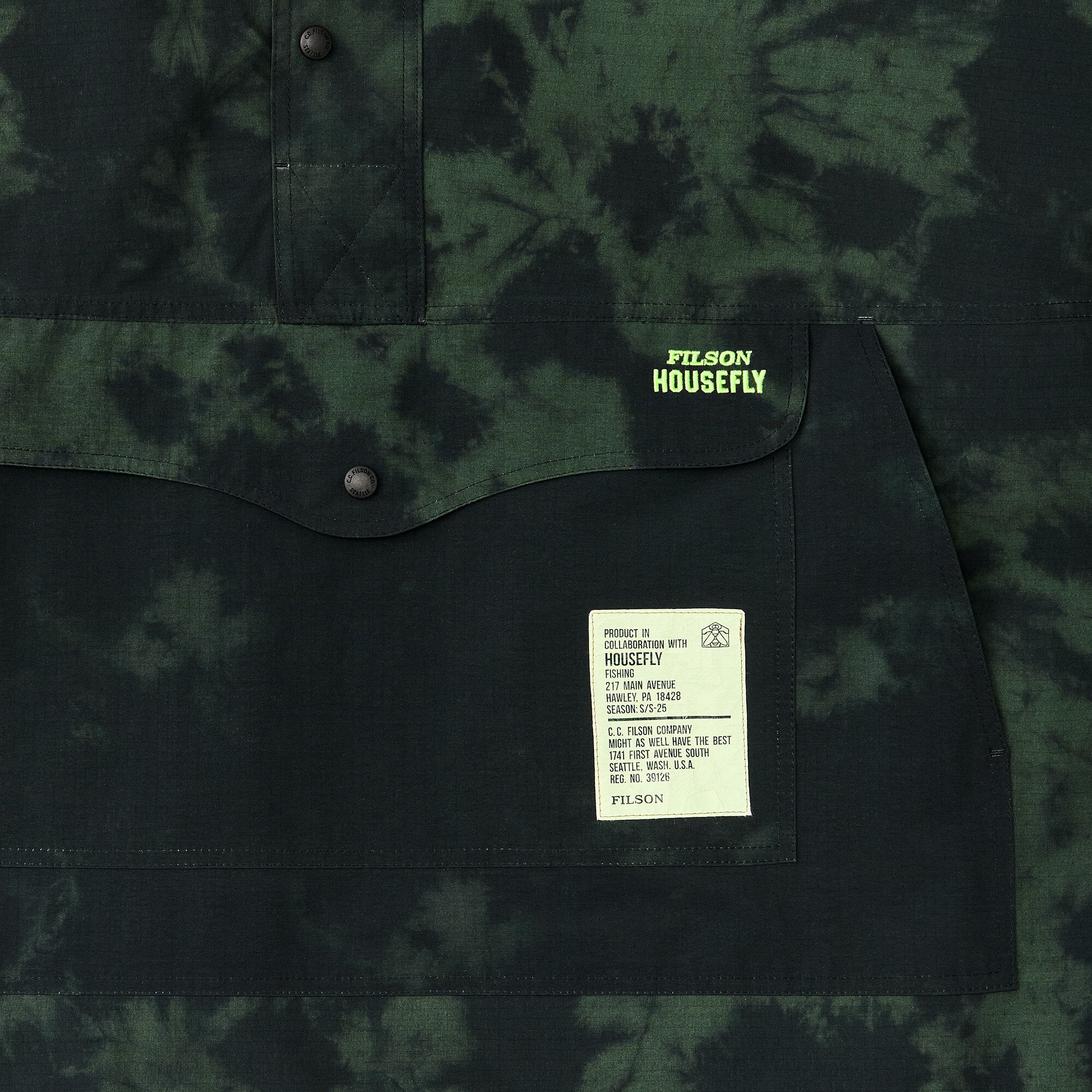 FILSON X HOUSEFLY SWIFTWATER RAIN PONCHO - Image 4