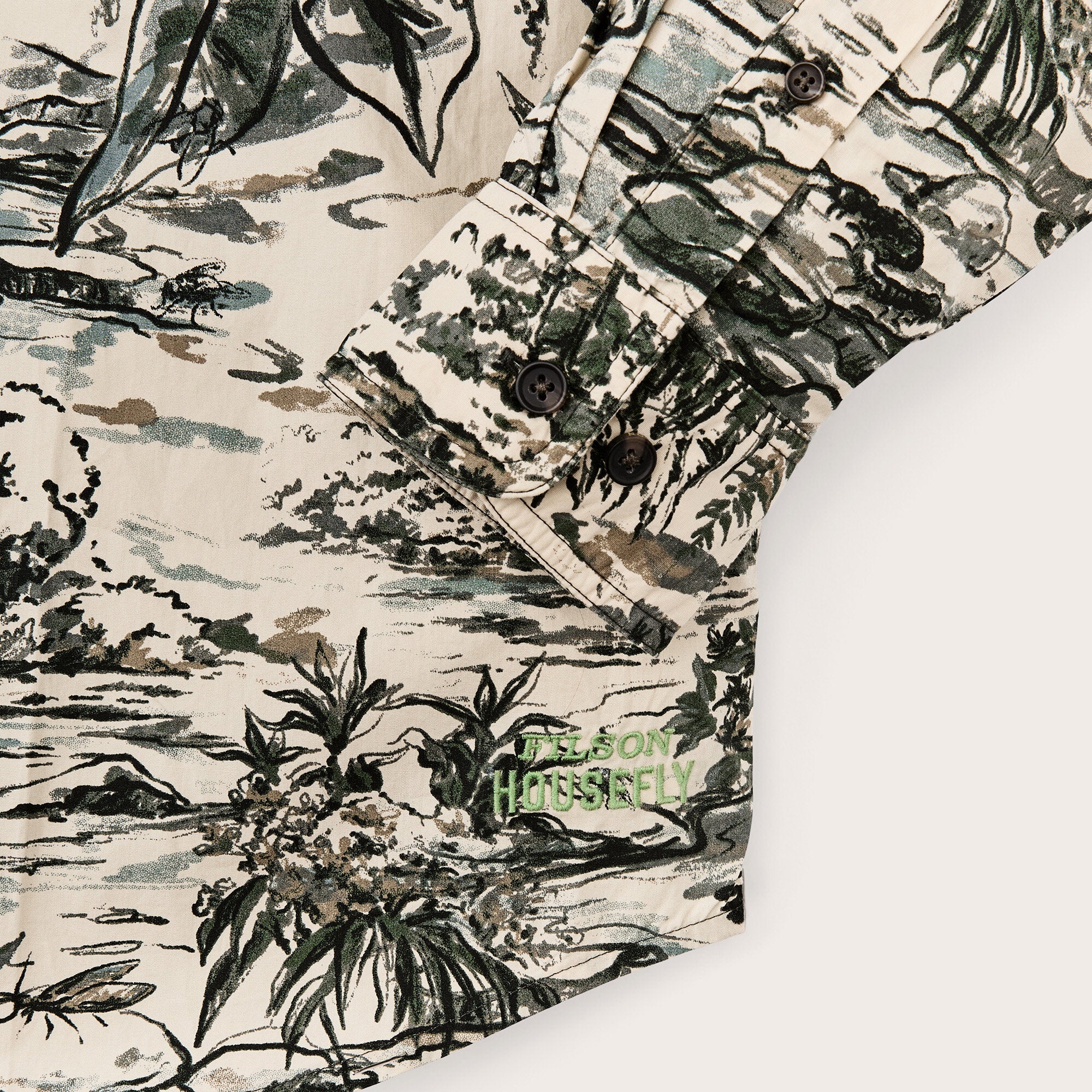 FILSON X HOUSEFLY WASHED FEATHER CLOTH SHIRT - Image 3