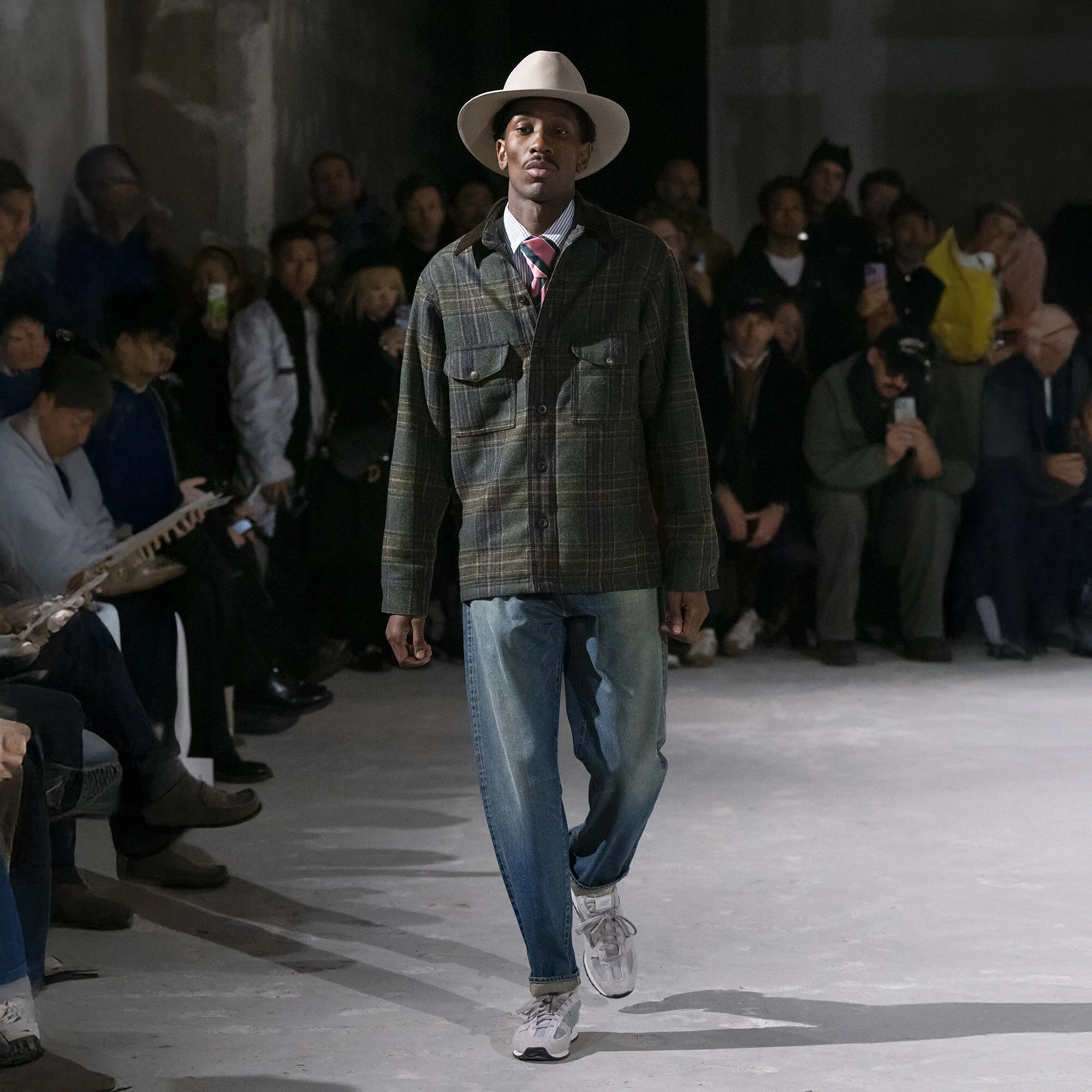 FILSON X JUNYA WATANABE WOOL-LEATHER SHIRT - Image 5