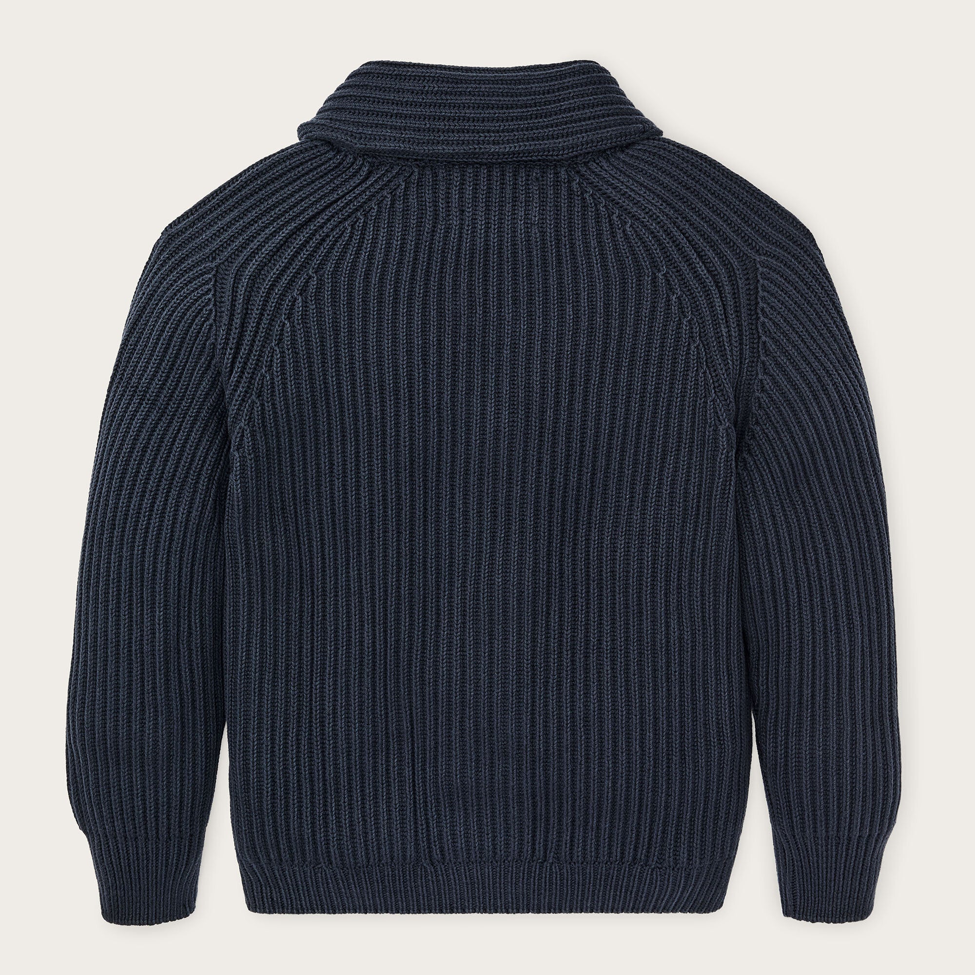 FISHERMAN RIB COTTON CARDIGAN - Image 2