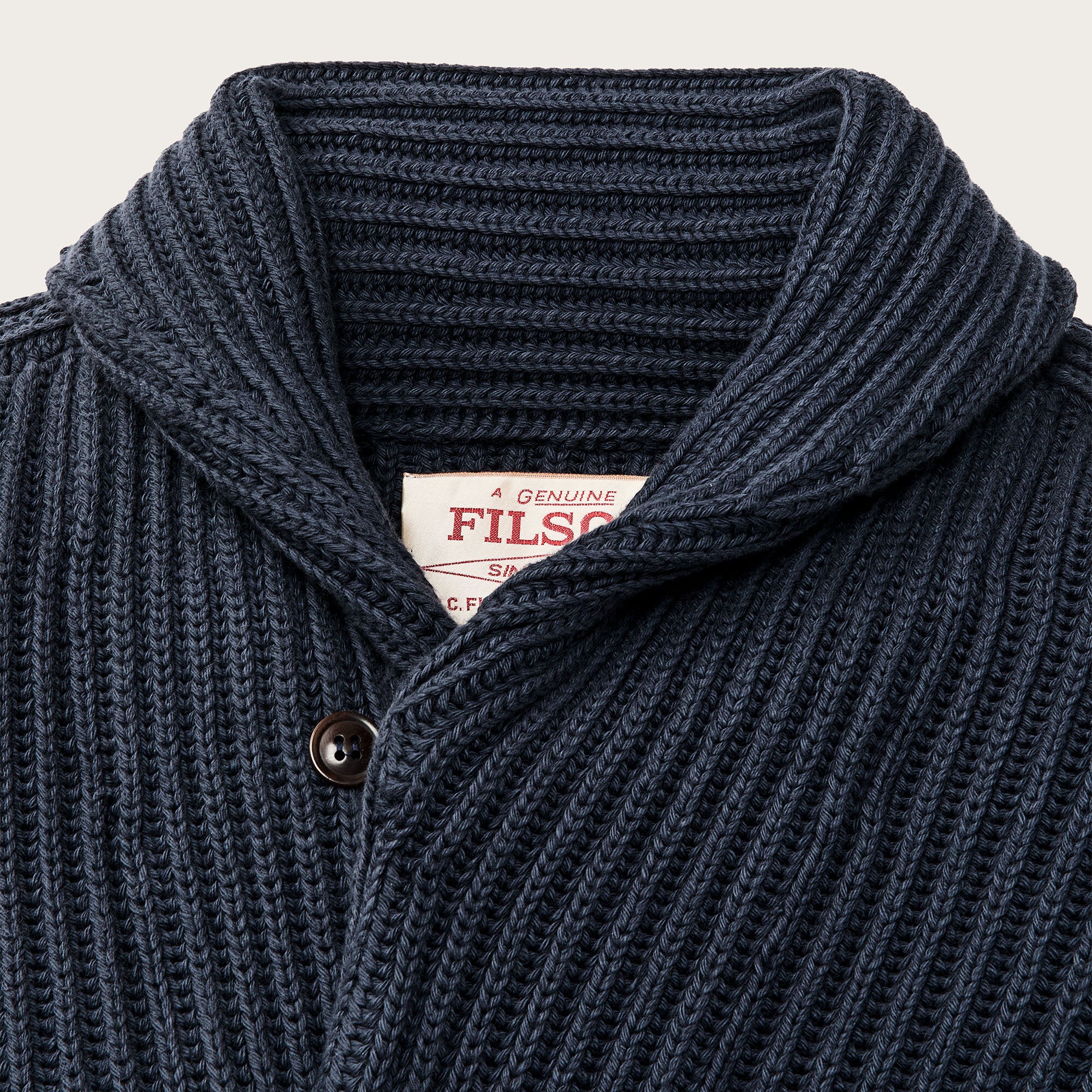 FISHERMAN RIB COTTON CARDIGAN - Image 4