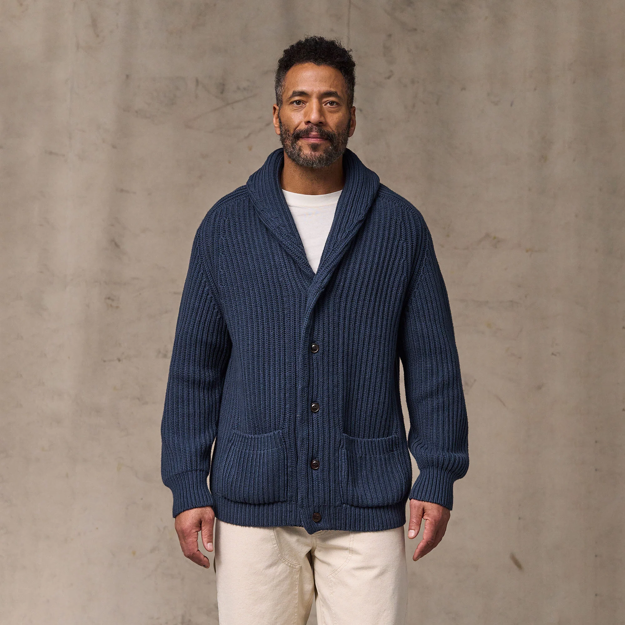 FISHERMAN RIB COTTON CARDIGAN - Image 6