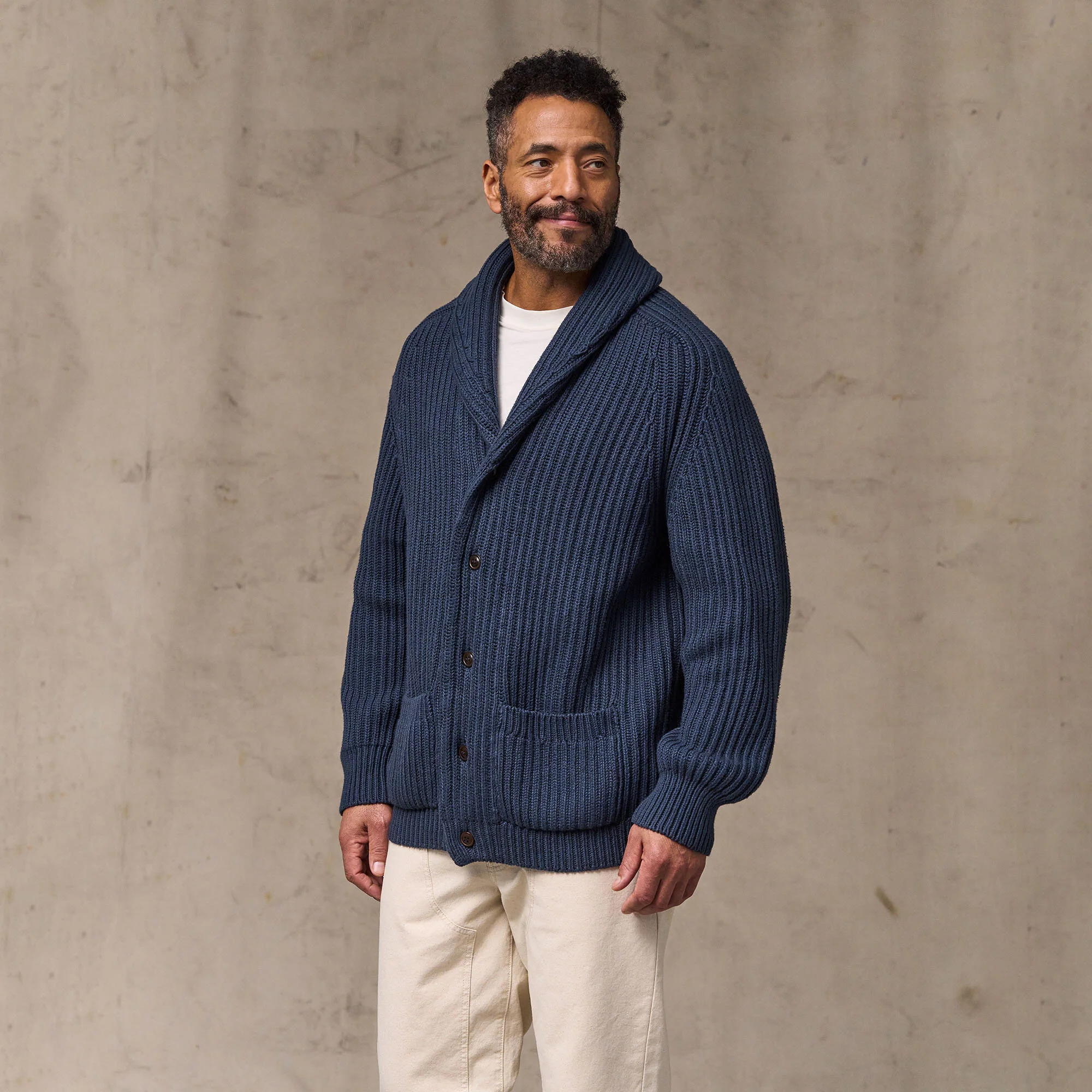 FISHERMAN RIB COTTON CARDIGAN - Image 7