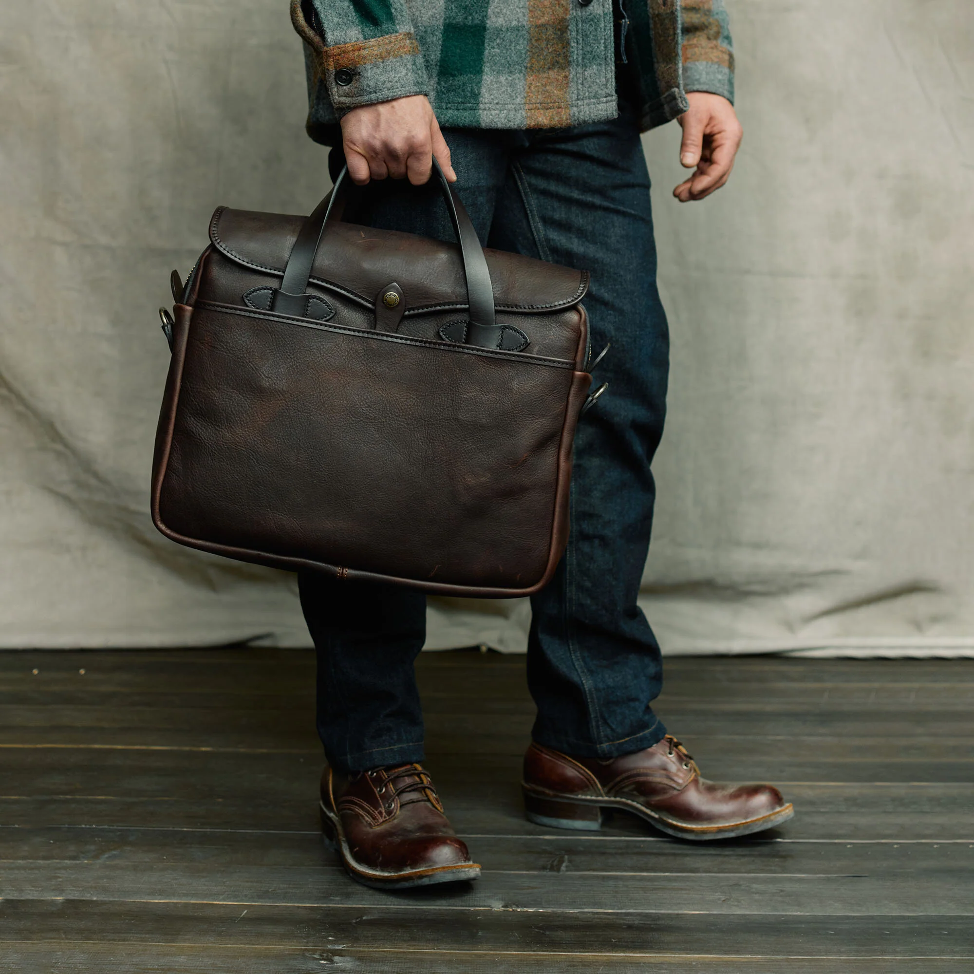 HERITAGE LEATHER ORIGINAL BRIEFCASE - Image 8