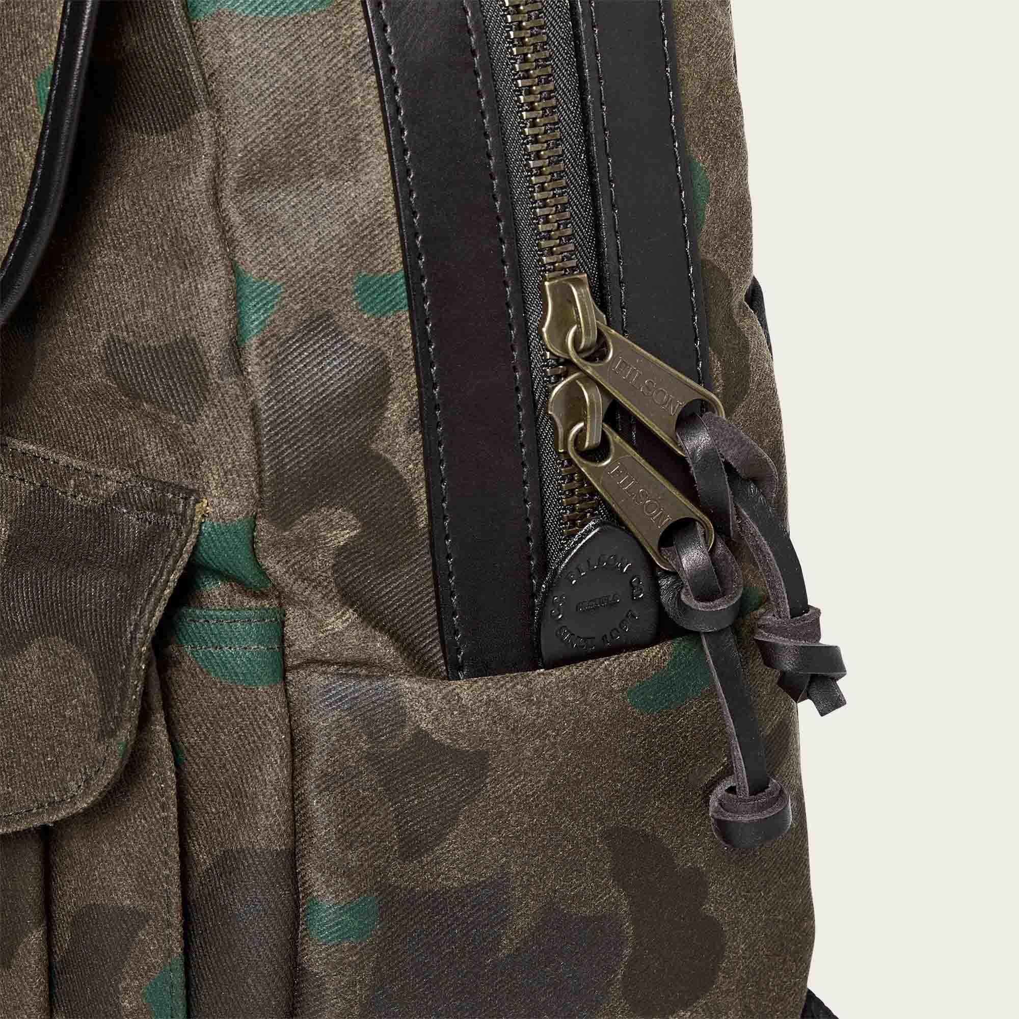 LARGE WAXED RUGGED TWILL RUCKSACK - Image 5