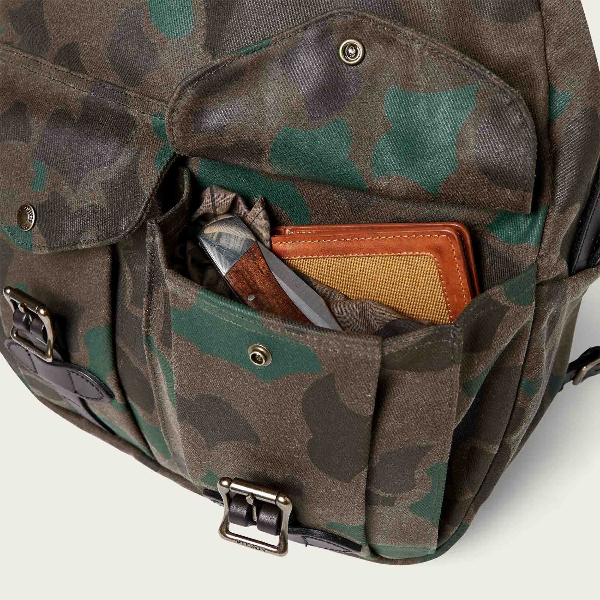 LARGE WAXED RUGGED TWILL RUCKSACK - Image 6