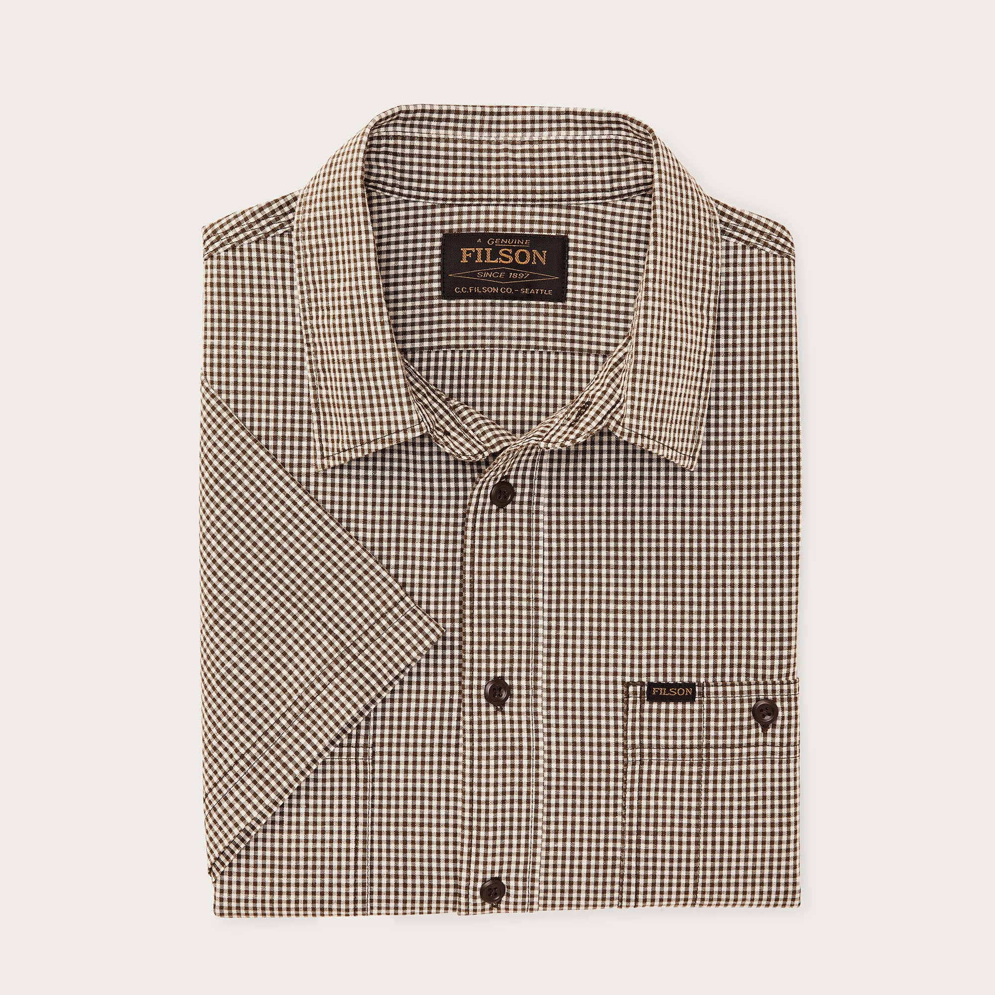SHORT SLEEVE CHAMBRAY SHIRT - Image 3