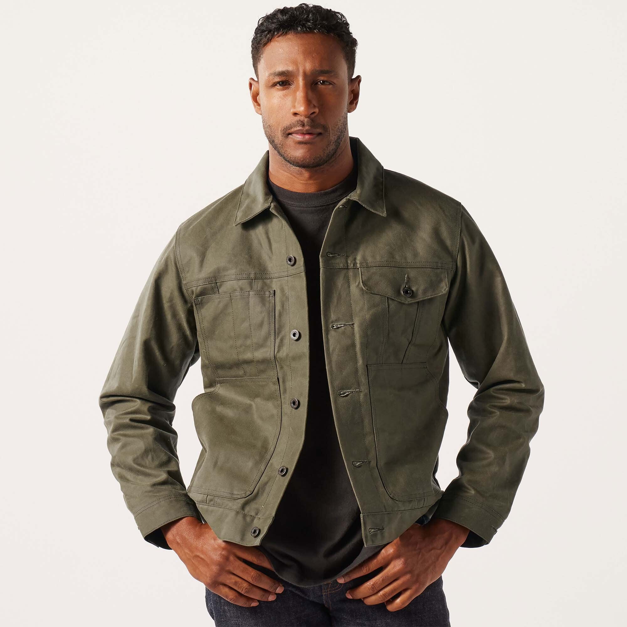 VESTE CRUISER EN TIN CLOTH DOUBLÉE COURTE - Image 10