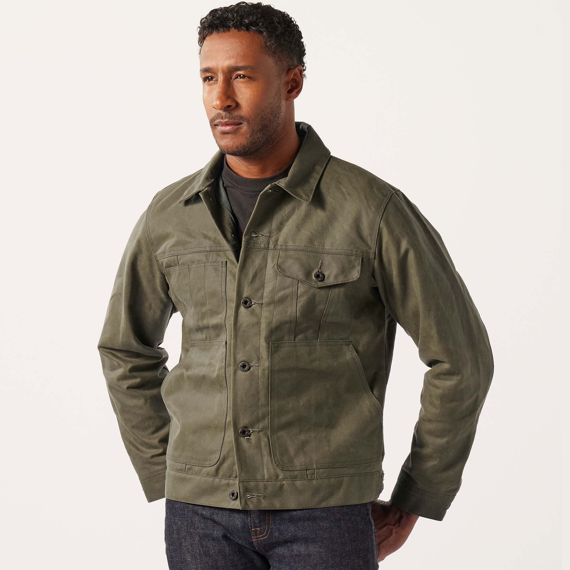 VESTE CRUISER EN TIN CLOTH DOUBLÉE COURTE - Image 8