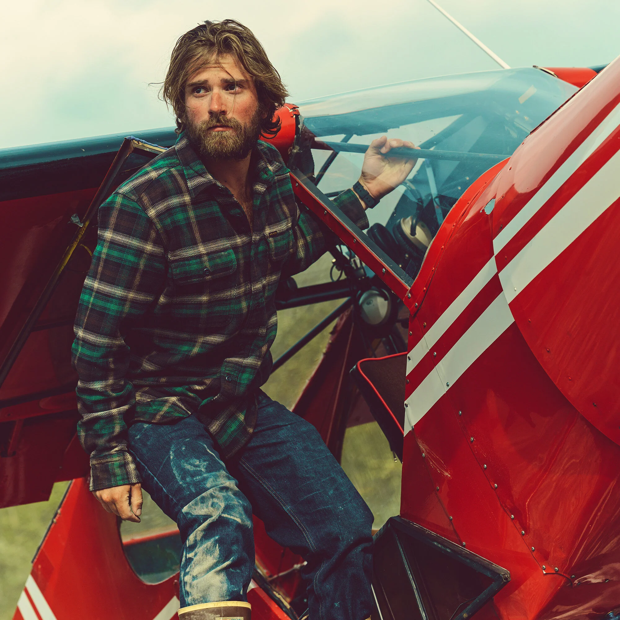 Vintage Flannel Work Shirt - Image 5