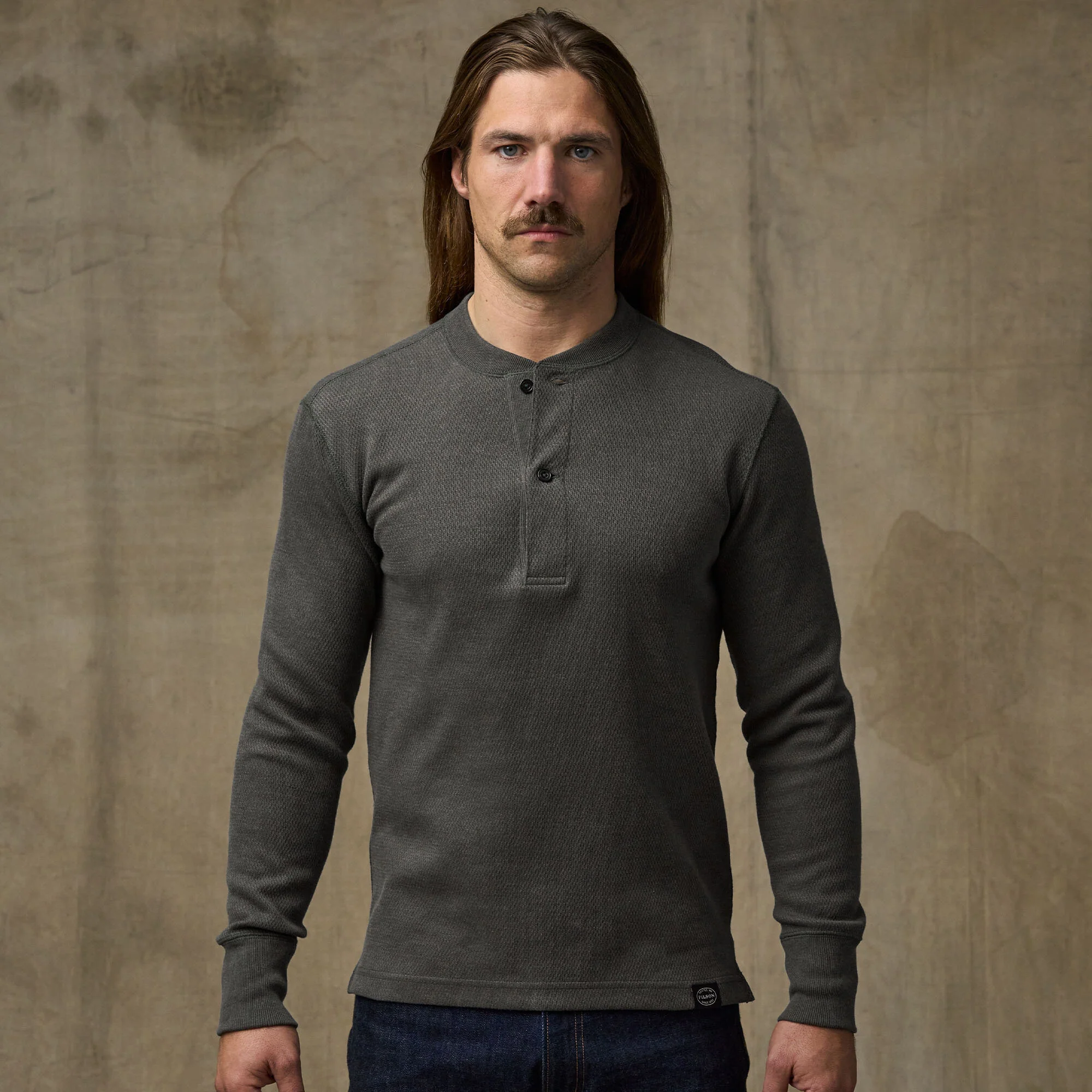 WAFFLE KNIT HENLEY - Image 5