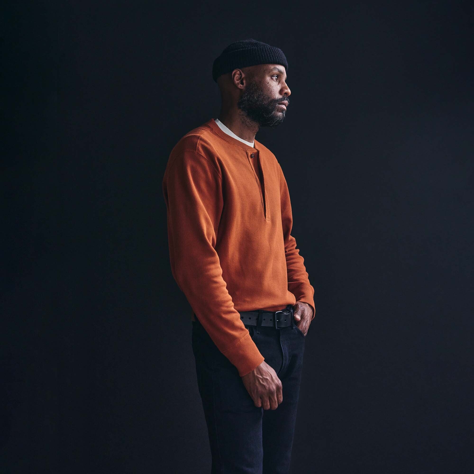 WAFFLE KNIT HENLEY - Image 4
