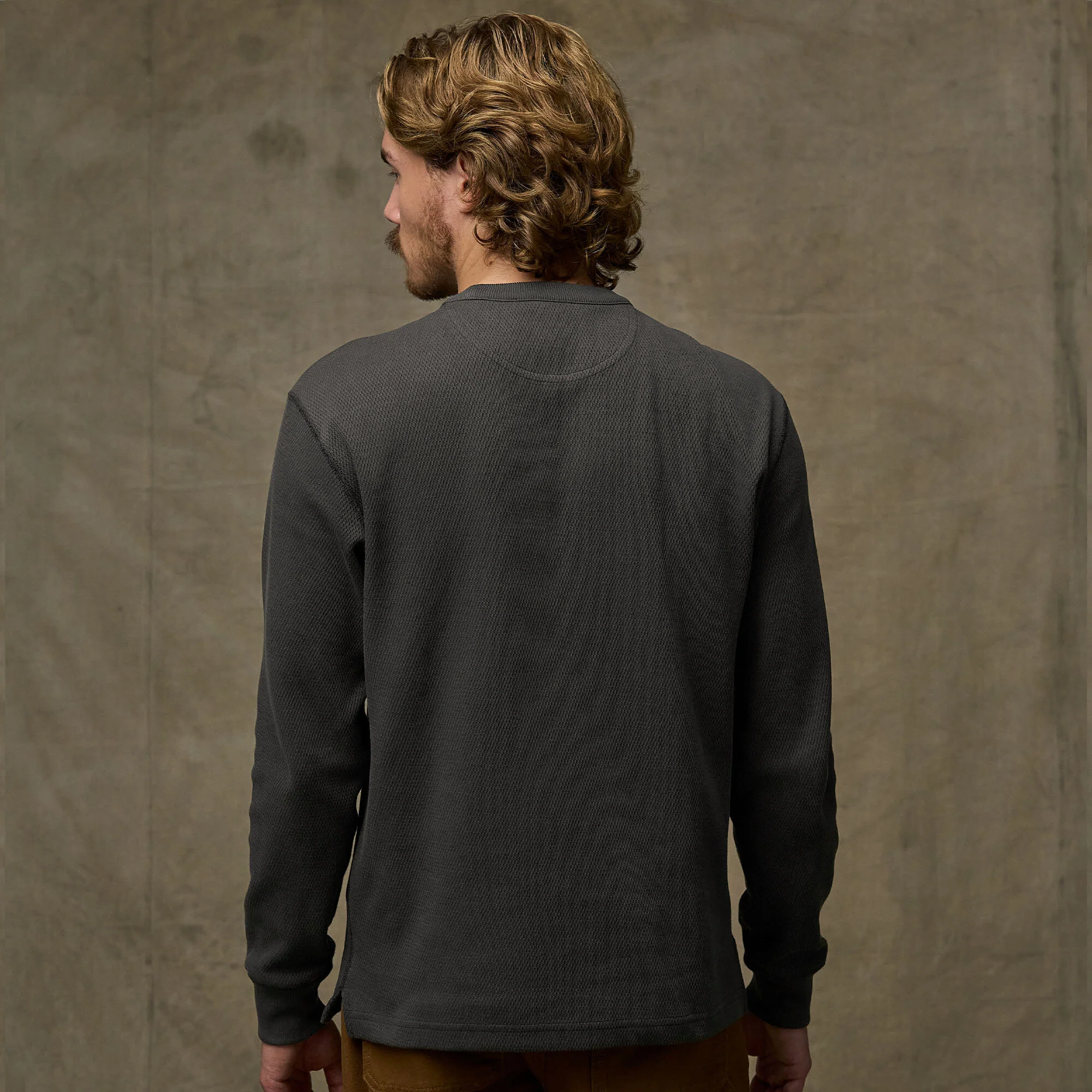 WAFFLE KNIT THERMAL CREW - Image 6