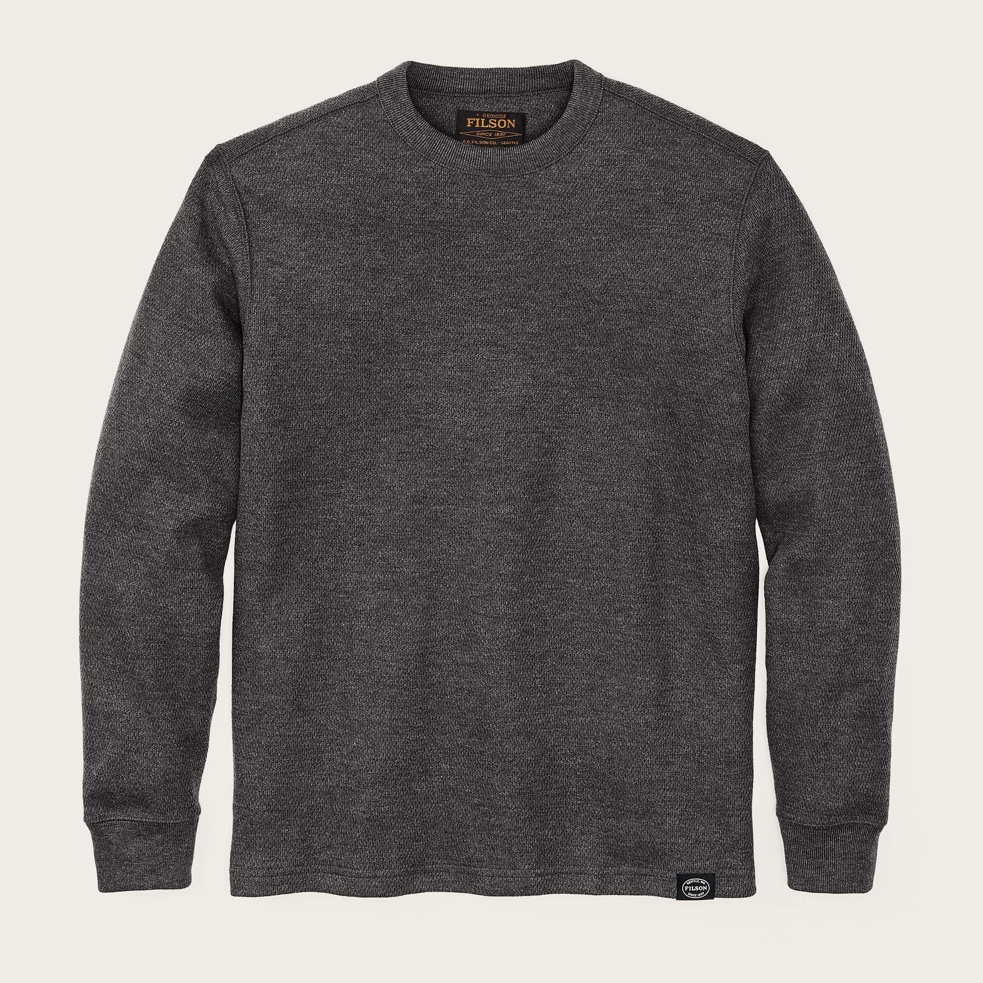 WAFFLE KNIT THERMAL CREW
