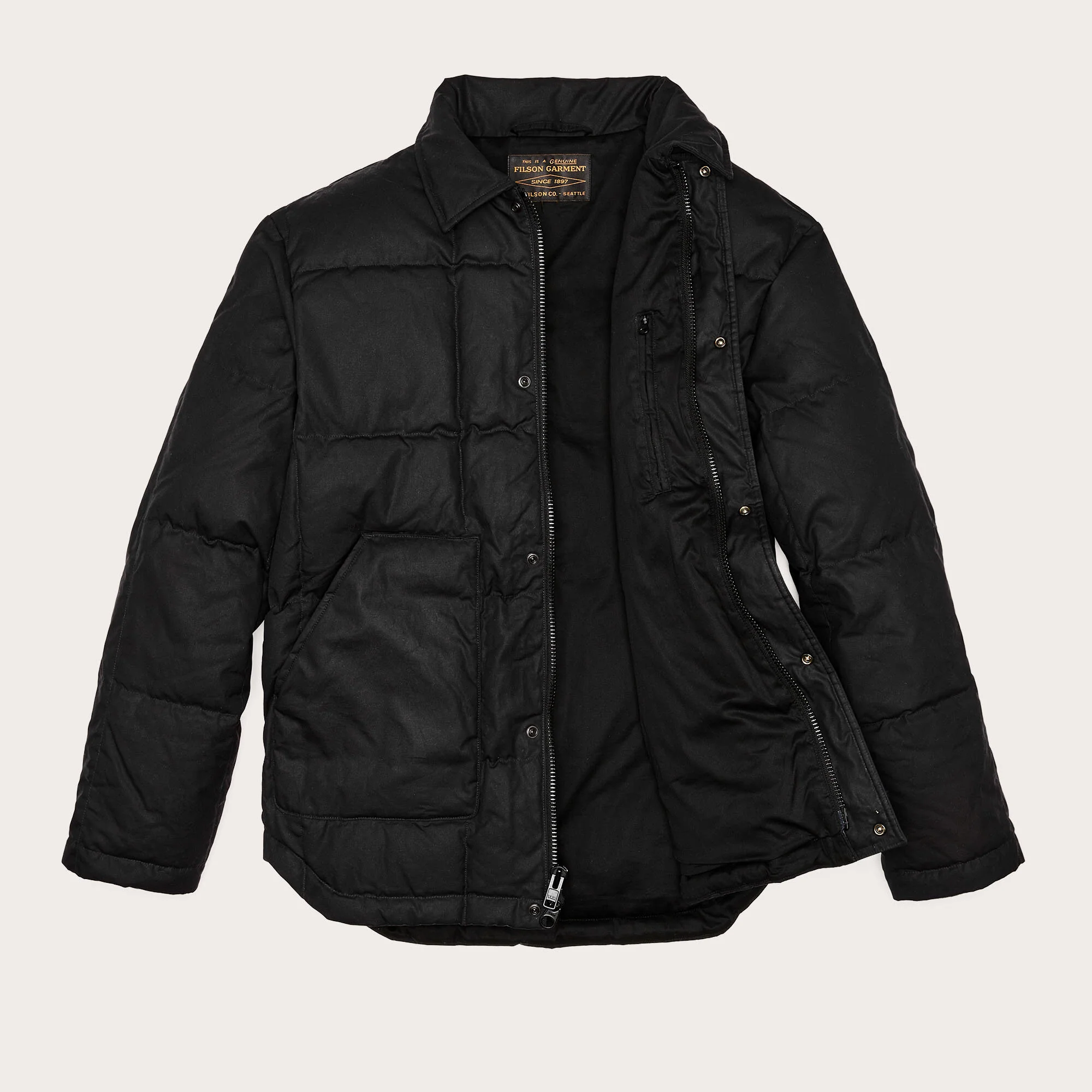 Waxed Down Barn Coat - Image 3