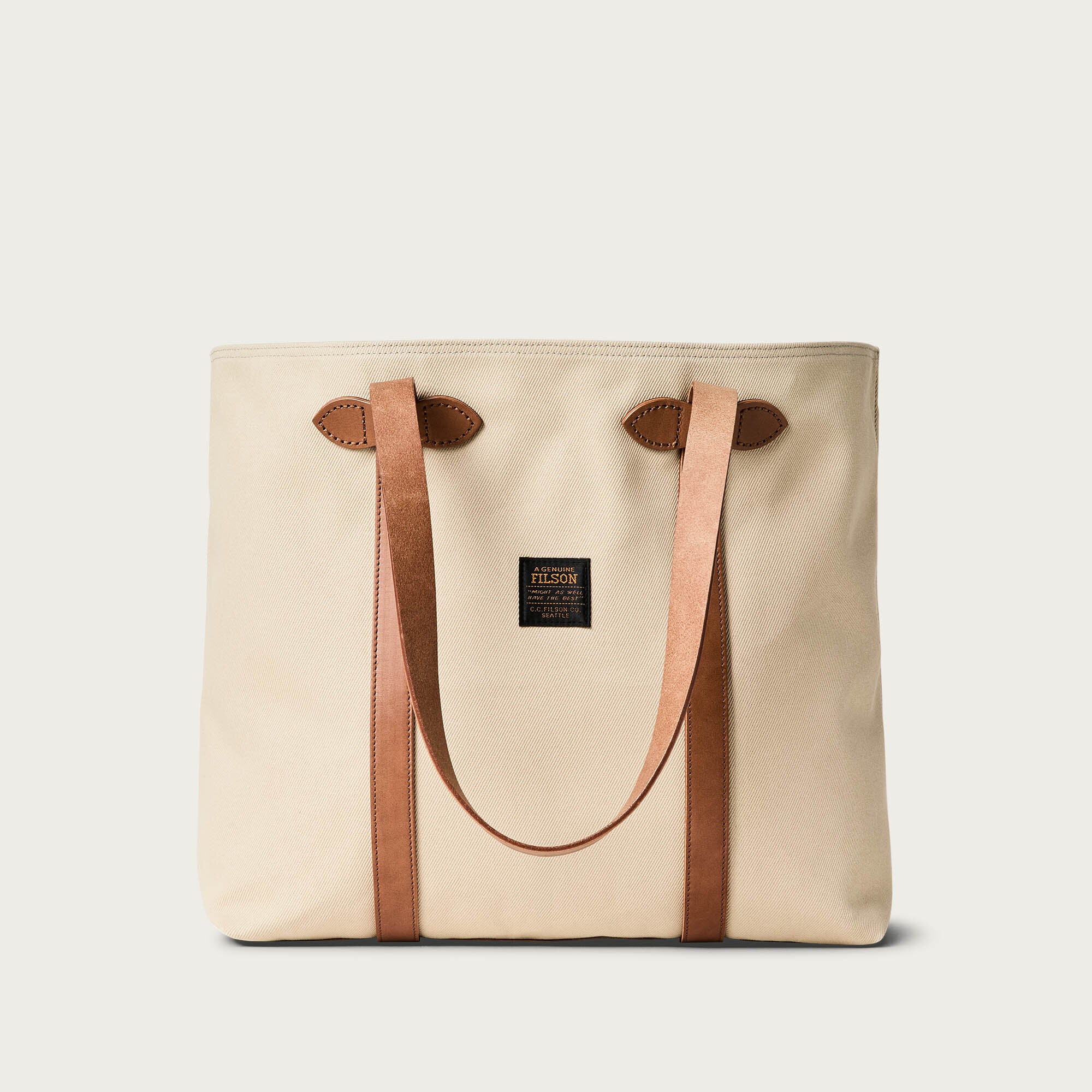 RUGGED TWILL LARGE OPEN TOTE BAG