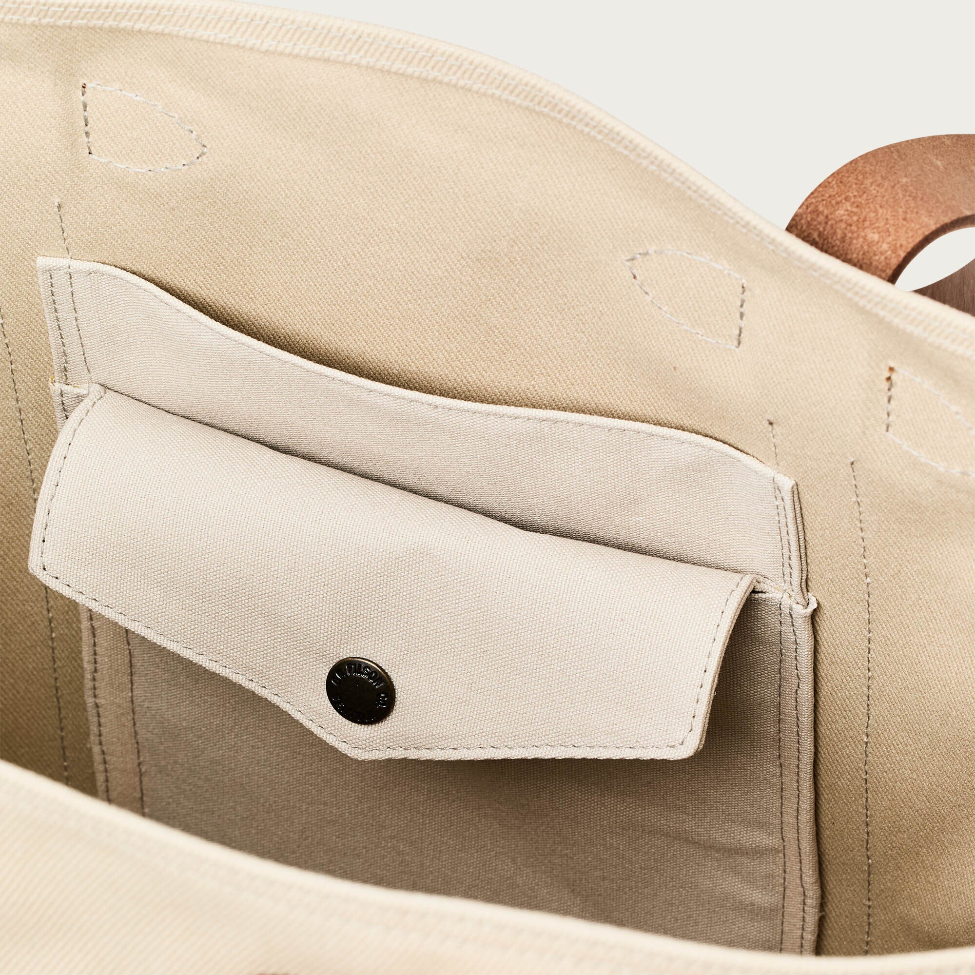 RUGGED TWILL LARGE OPEN TOTE BAG - Image 6