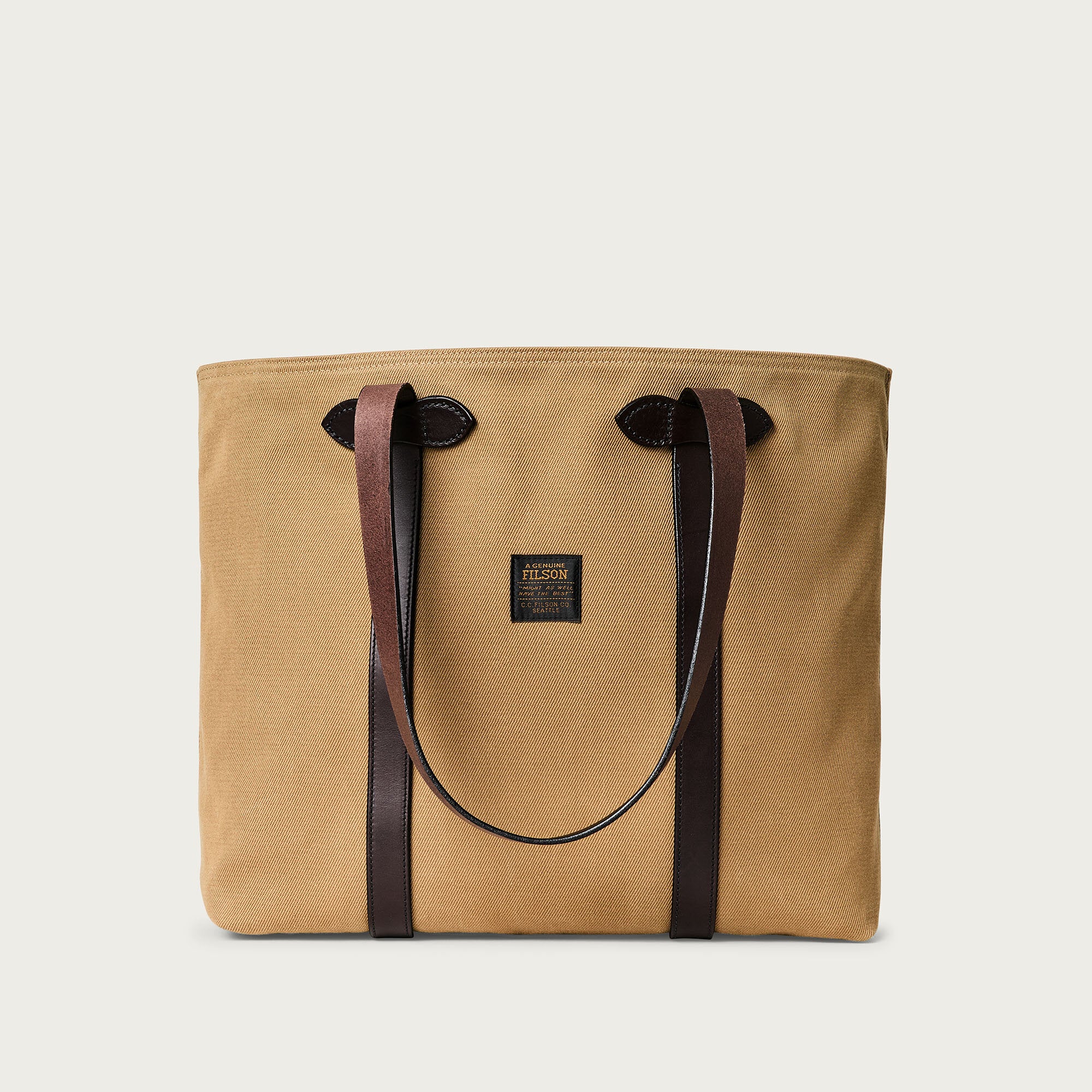 RUGGED TWILL LARGE OPEN TOTE BAG