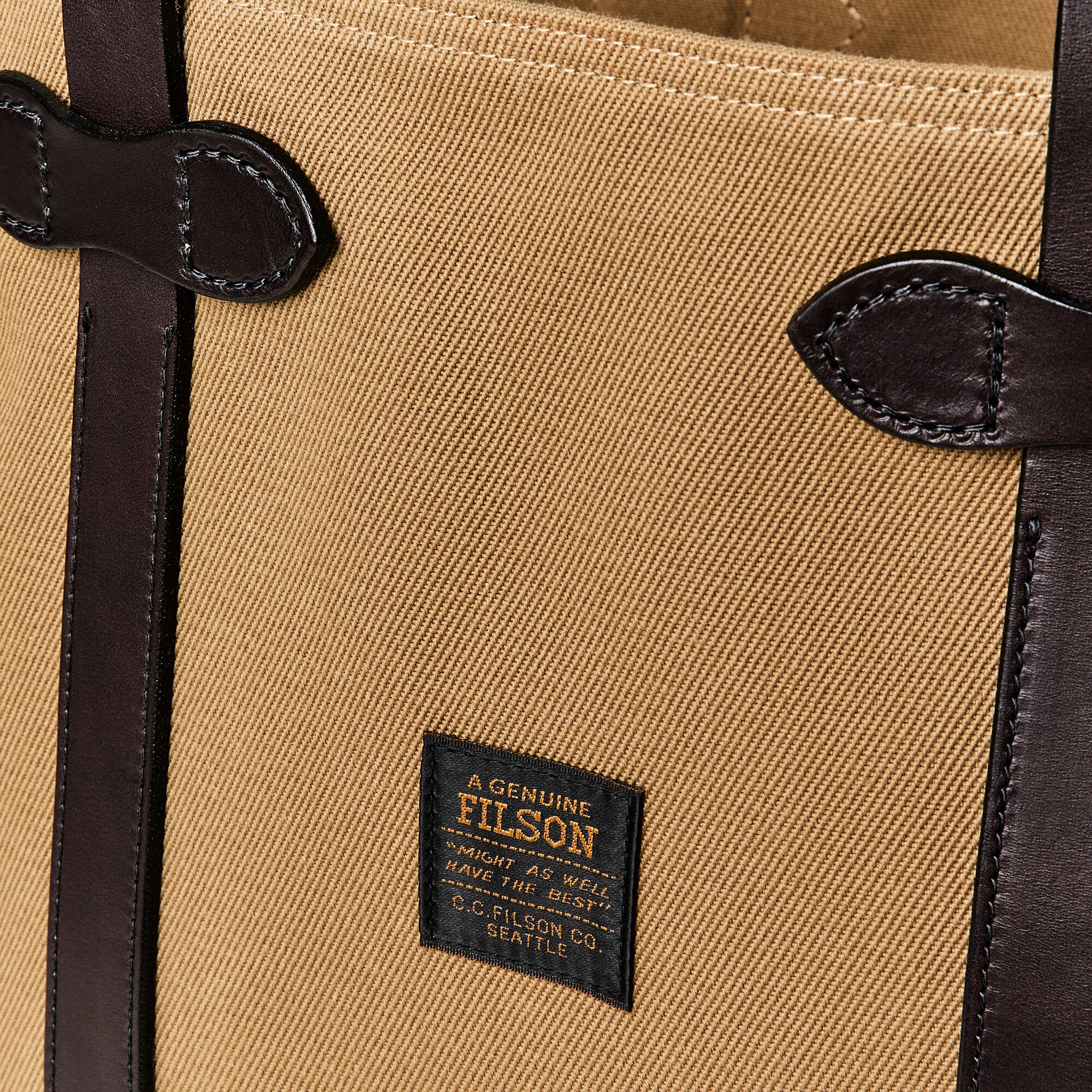 RUGGED TWILL LARGE OPEN TOTE BAG - Image 6