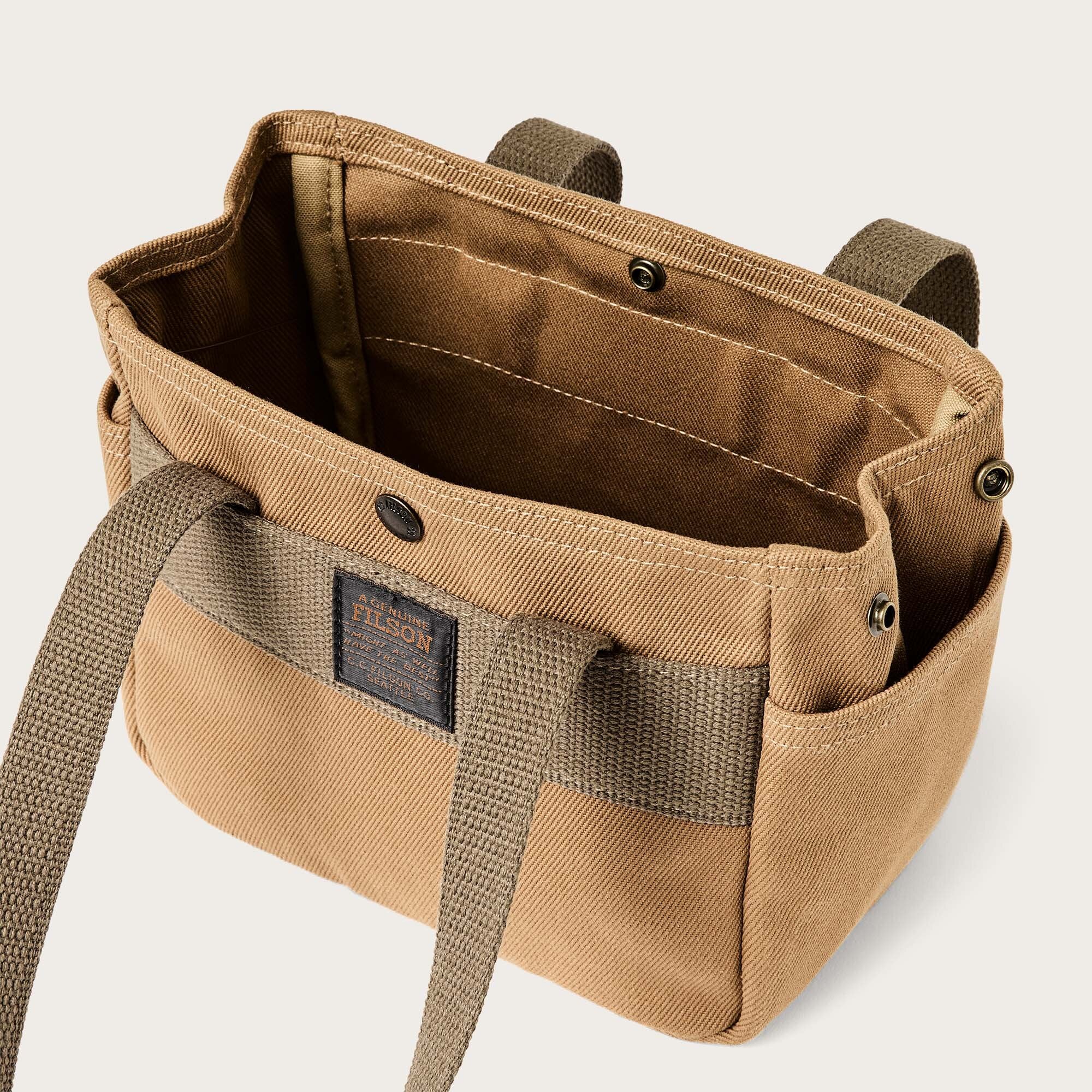 RUGGED TWILL SMALL OPEN TOTE BAG - Image 5