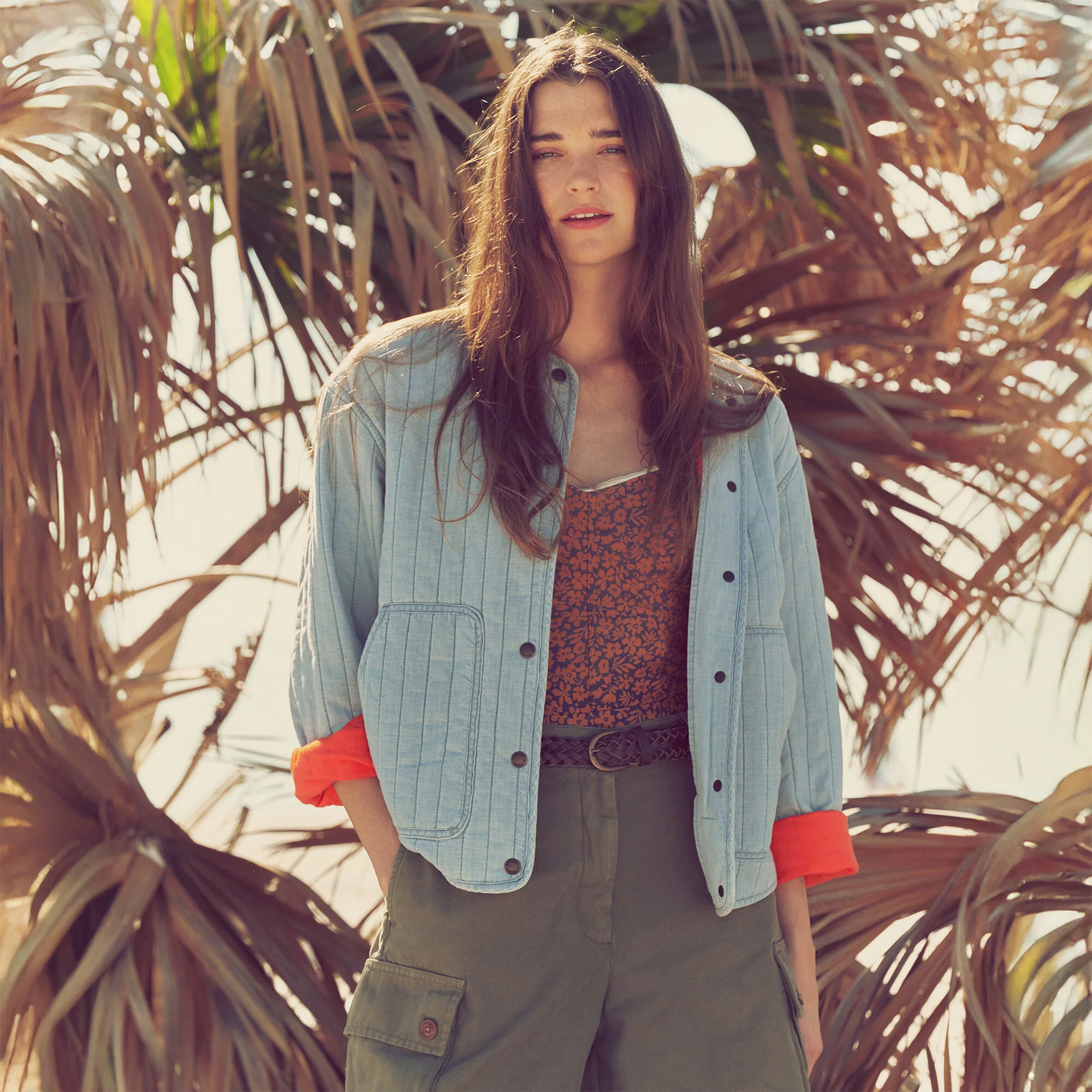WOMEN’S CHAMBRAY QUILTED JACKET - Image 7
