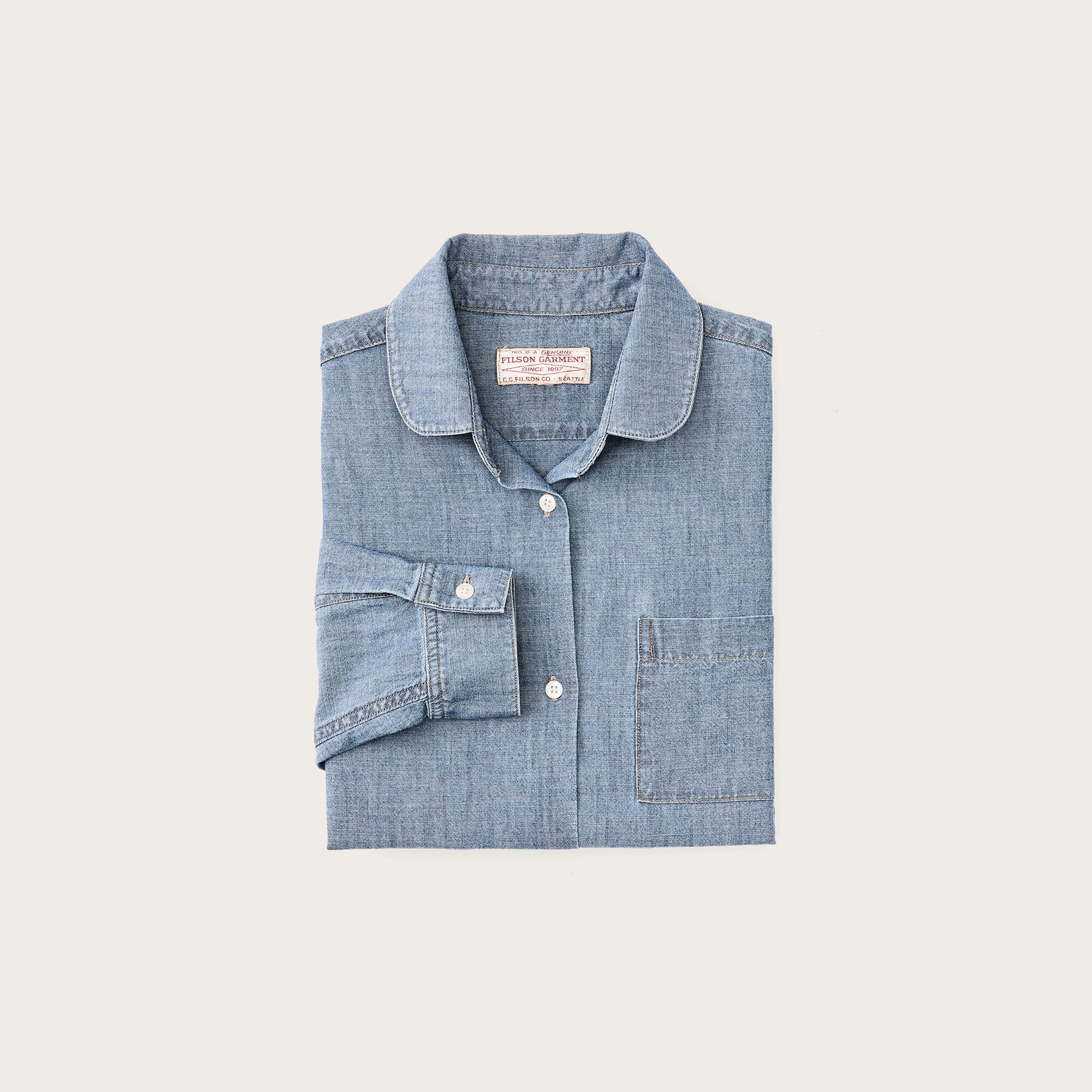 WOMEN’S CHAMBRAY SHIRT - Image 3