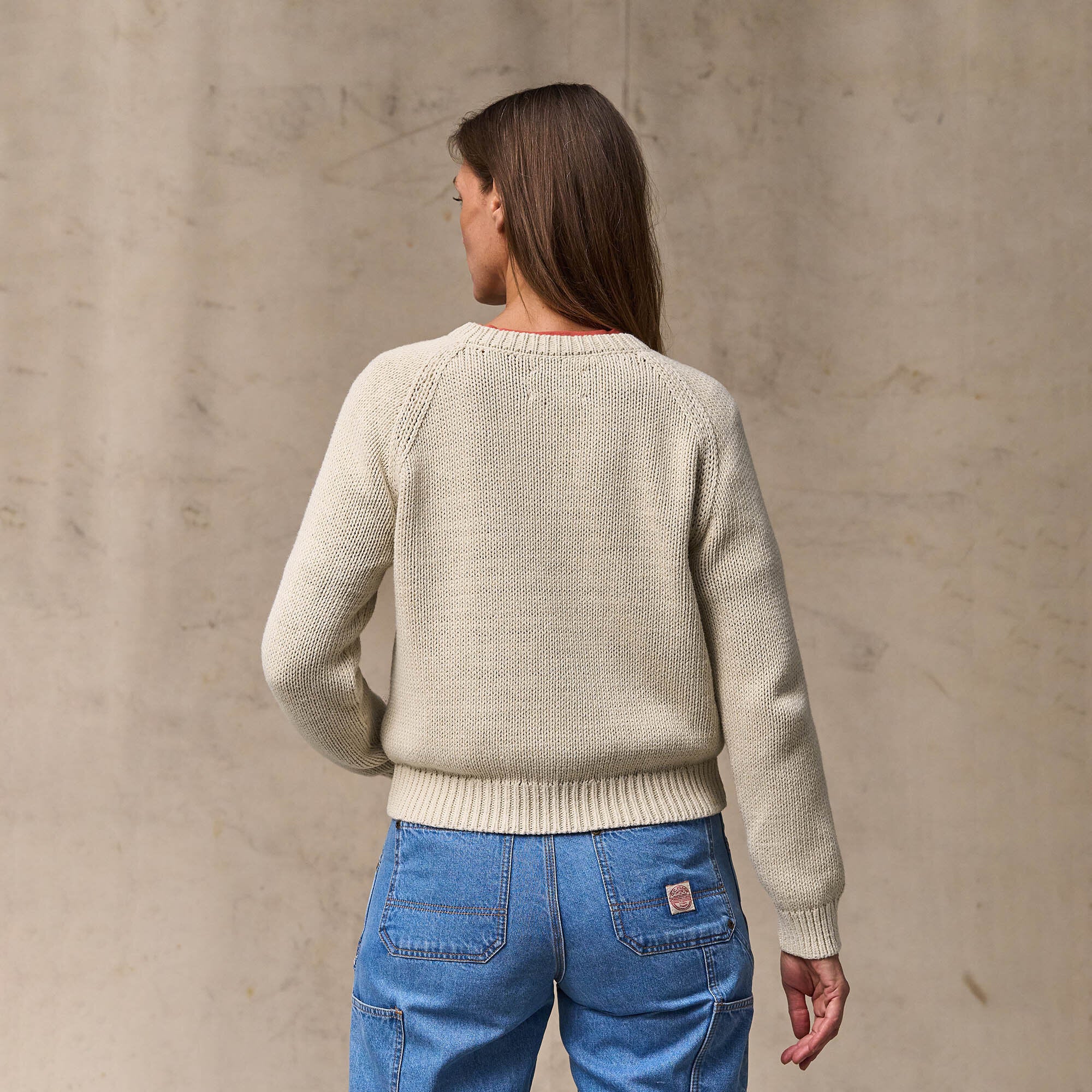 WOMEN'S COTTON CREWNECK SWEATER - Image 5