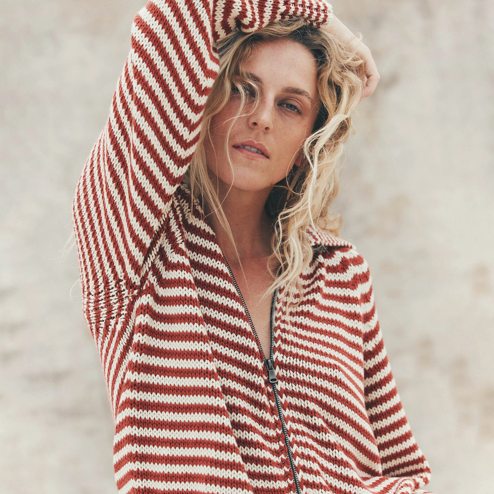WOMEN'S COTTON FULL-ZIP CARDIGAN - Image 9