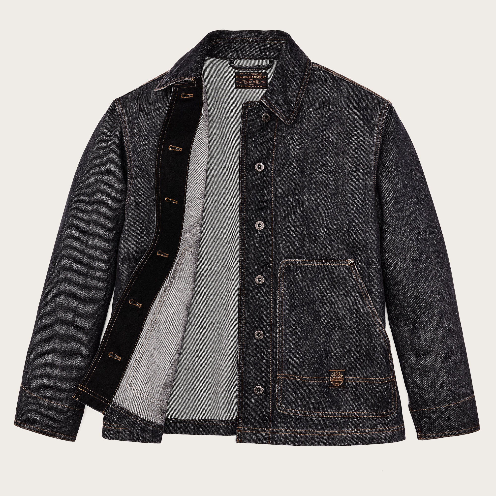 WOMEN’S DENIM BARN COAT - Image 3