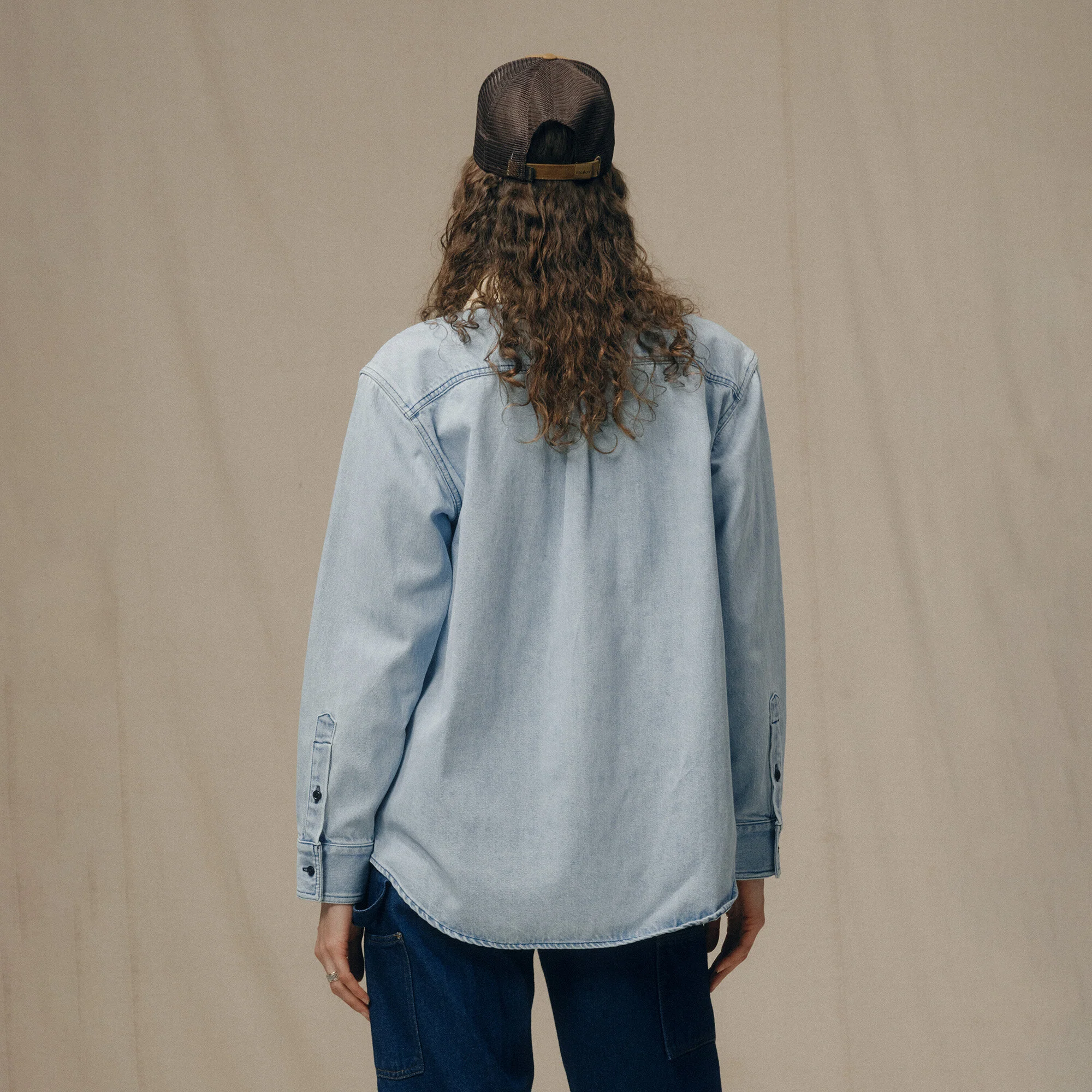 WOMEN’S DENIM WORK SHIRT - Image 2