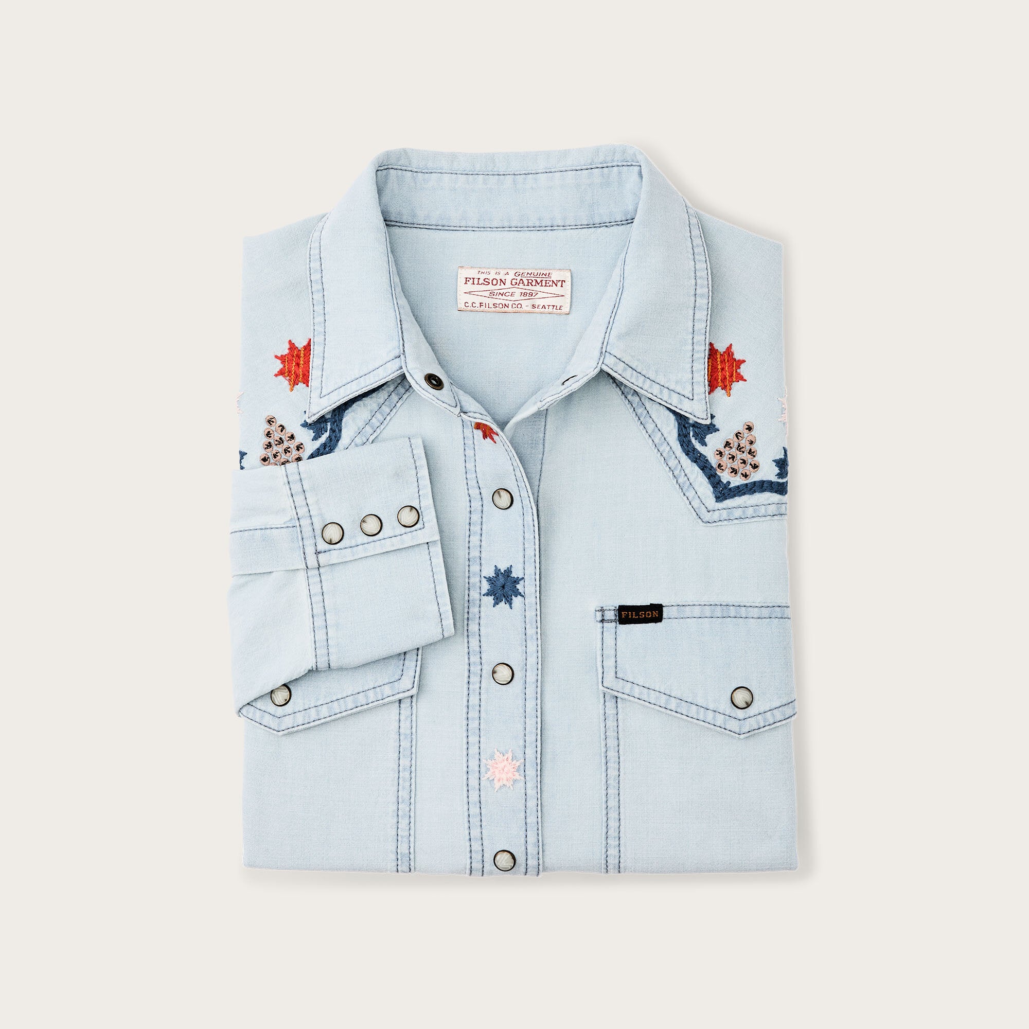 Women's Embroidered Western Shirt - Image 3