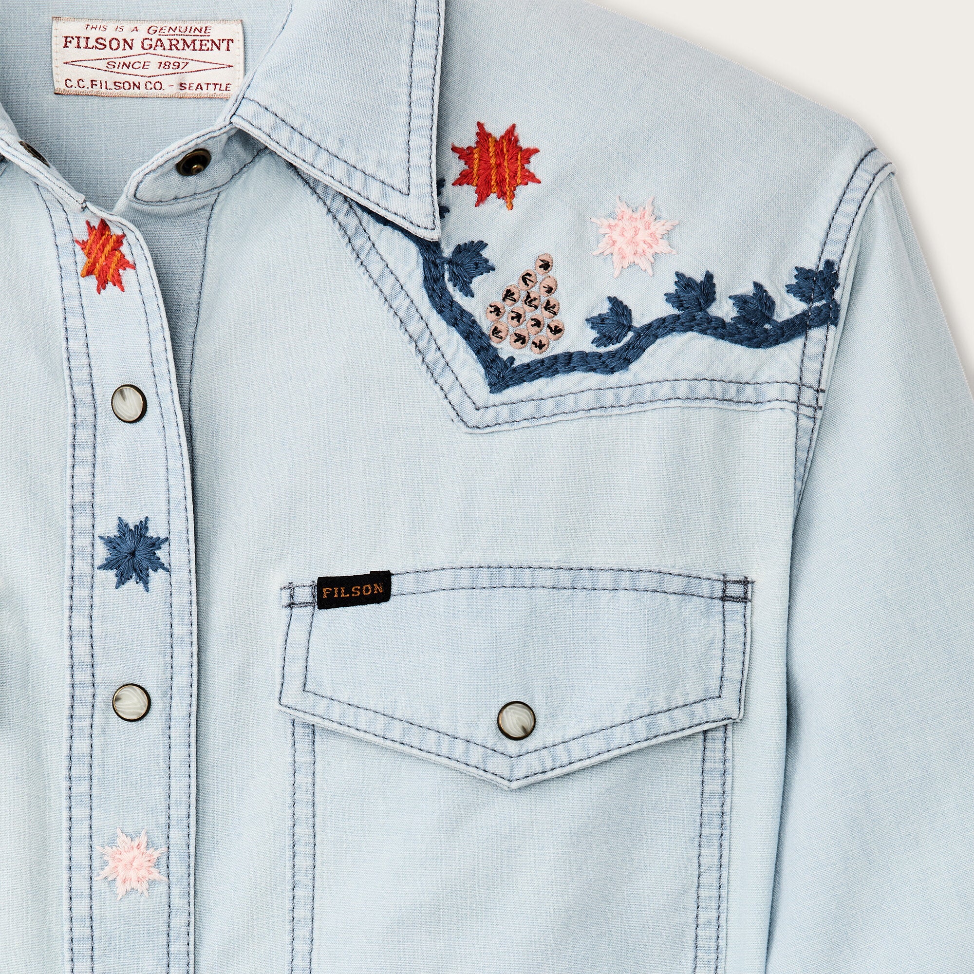 Women's Embroidered Western Shirt - Image 4