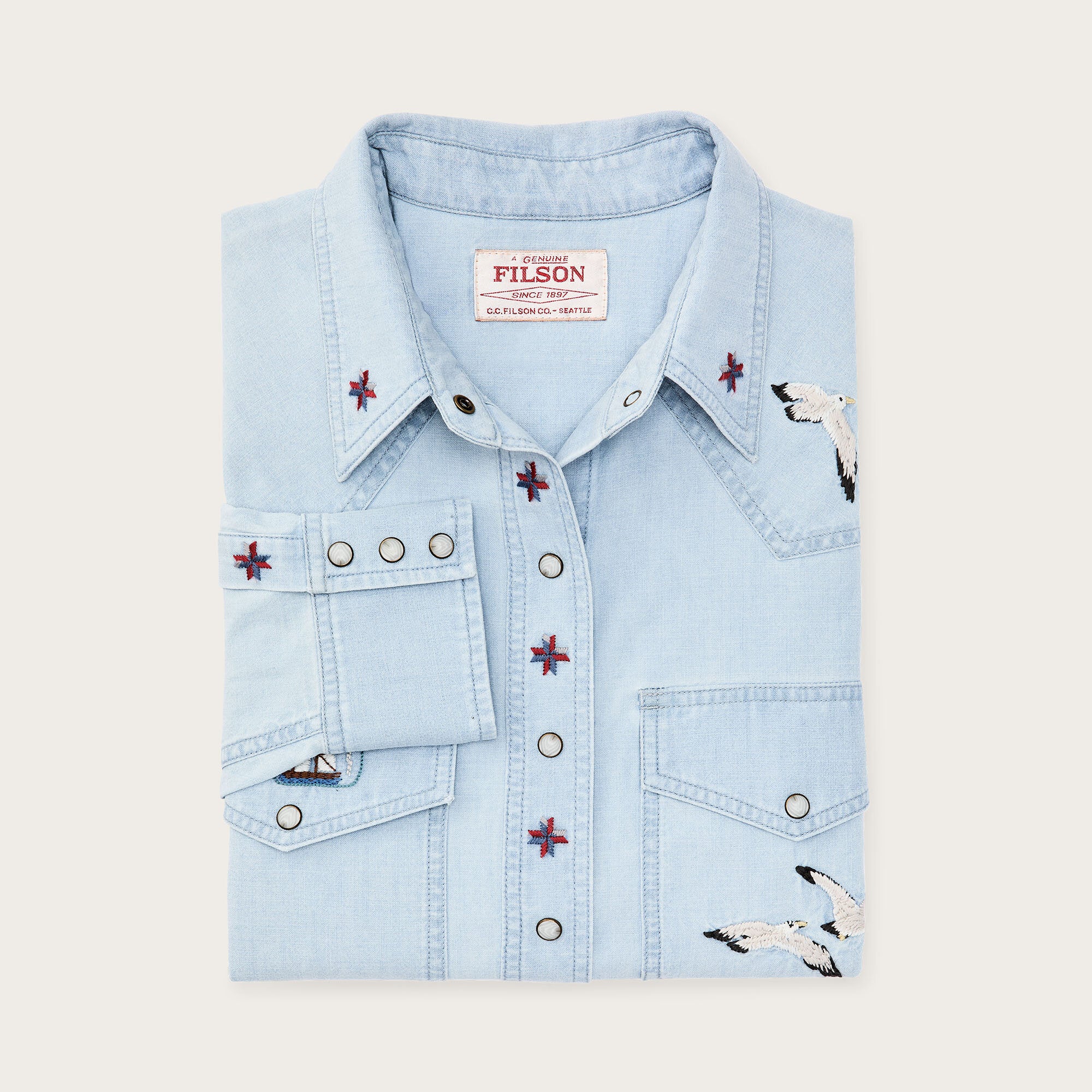 WOMEN'S EMBROIDERED WESTERN SHIRT - Image 3
