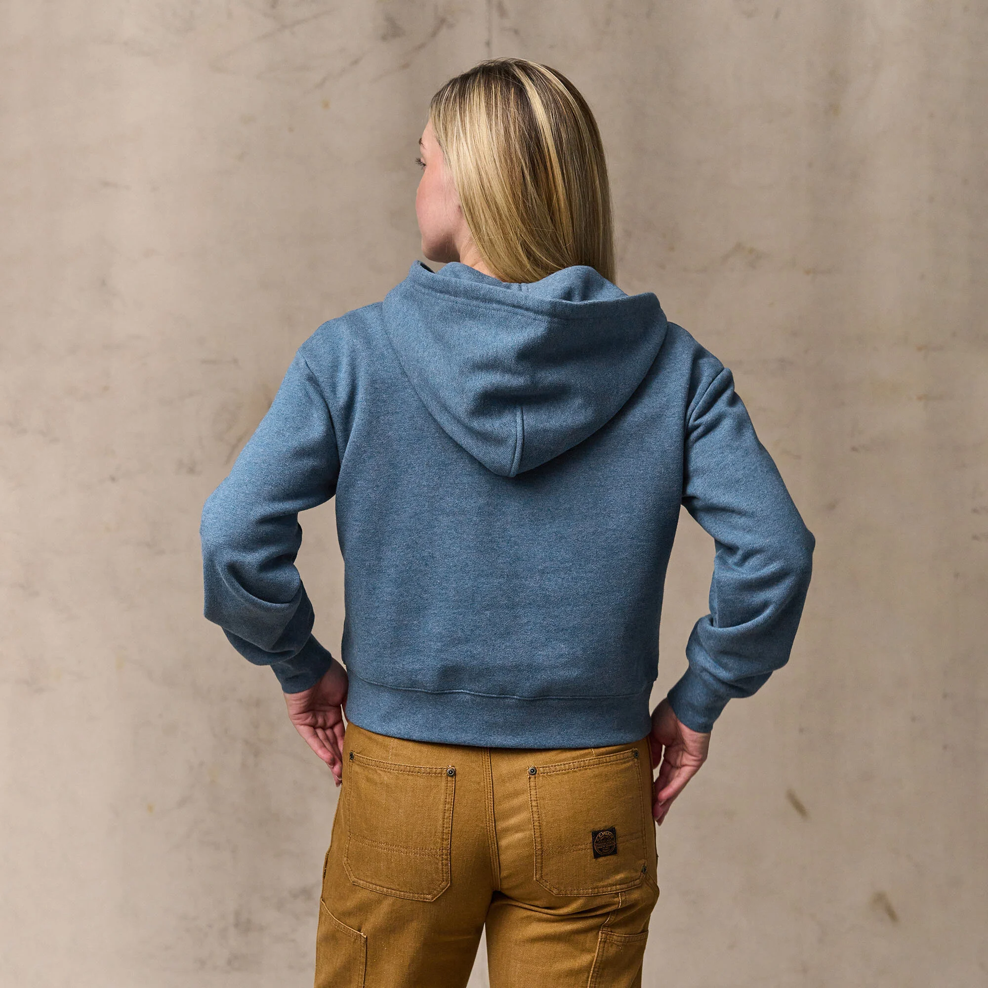 WOMEN'S FRENCH TERRY HALF-ZIP HOODIE - Image 8