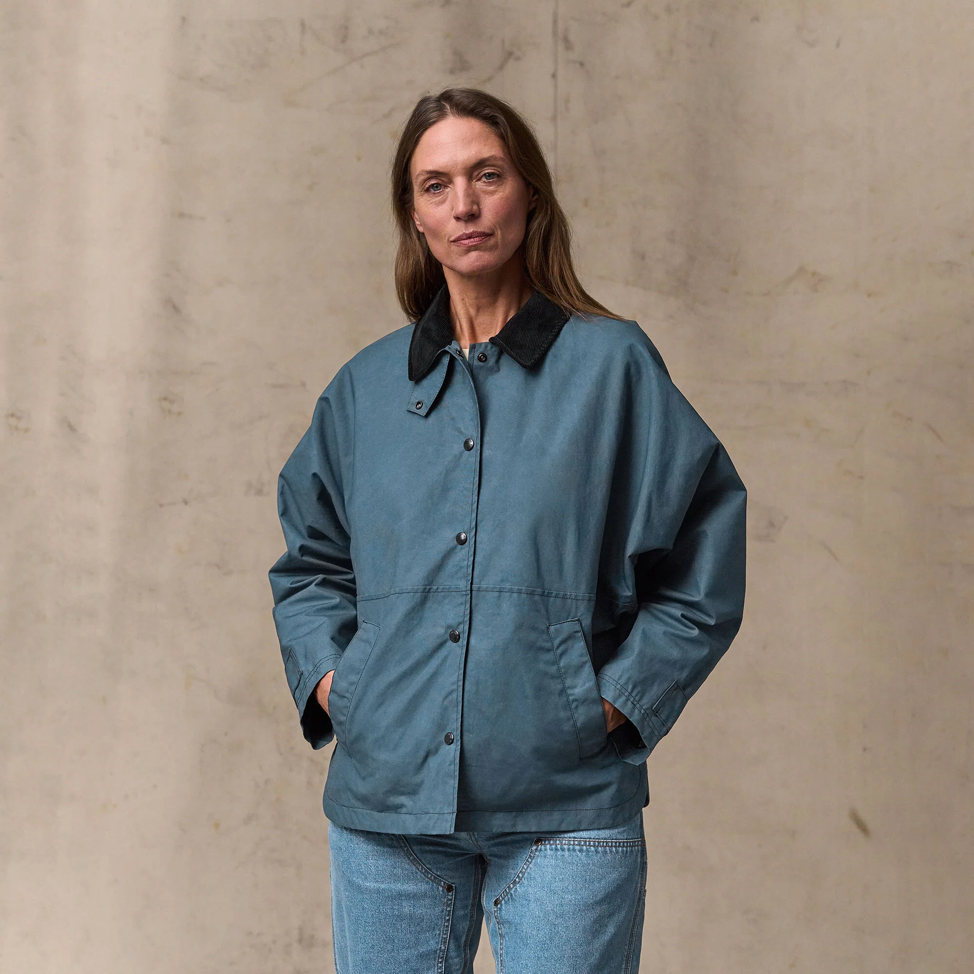 WOMEN’S HARBOR FRONT WAXED JACKET - Image 9