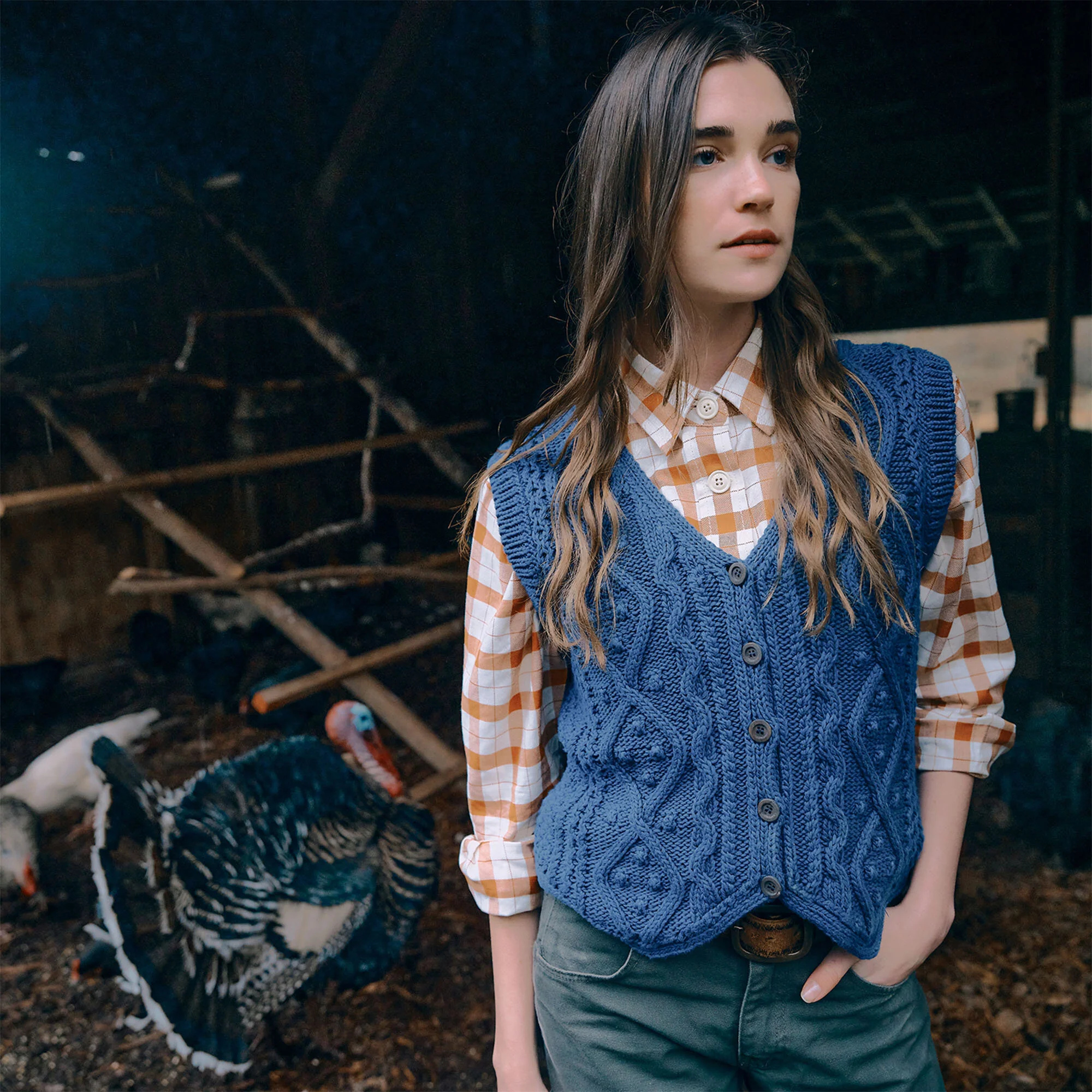 WOMEN'S JACQUARD COTTON VEST - Image 6