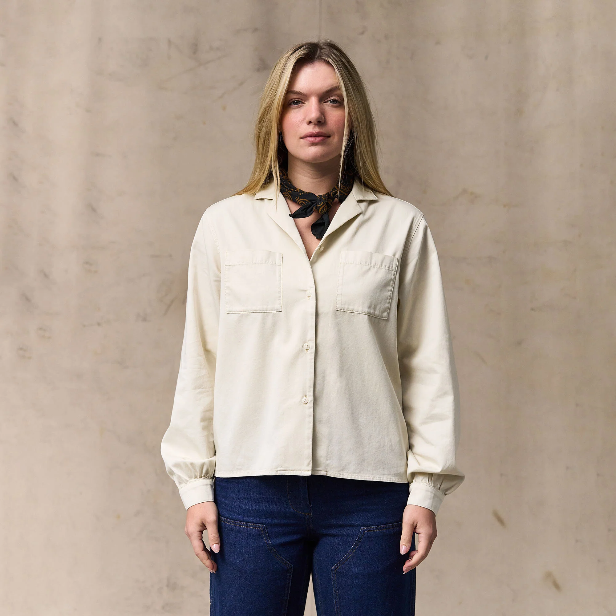 WOMEN'S LONG SLEEVE TWILL CAMP SHIRT - Image 6