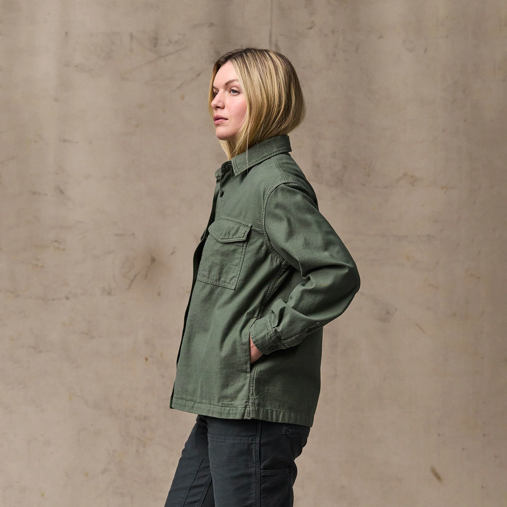 WOMEN'S REVERSE SATEEN JAC-SHIRT - Image 7