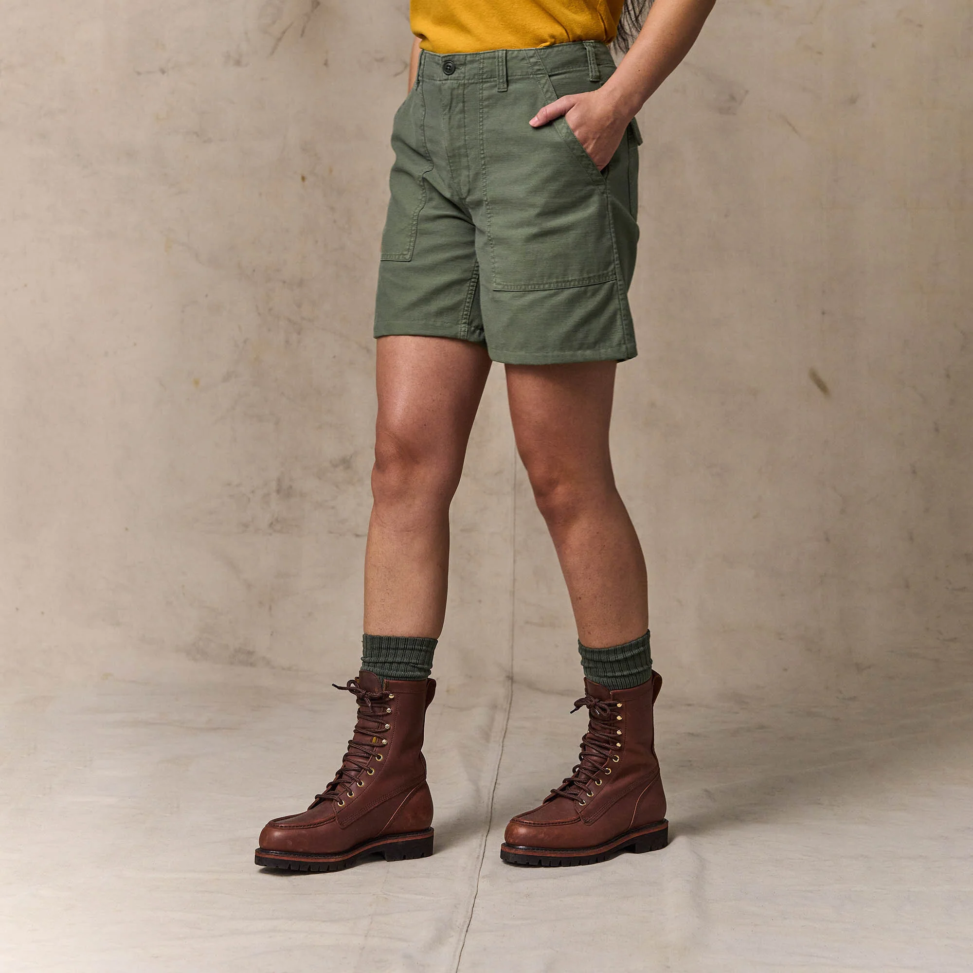 WOMEN'S REVERSE SATEEN SUPPLY SHORTS - Image 7
