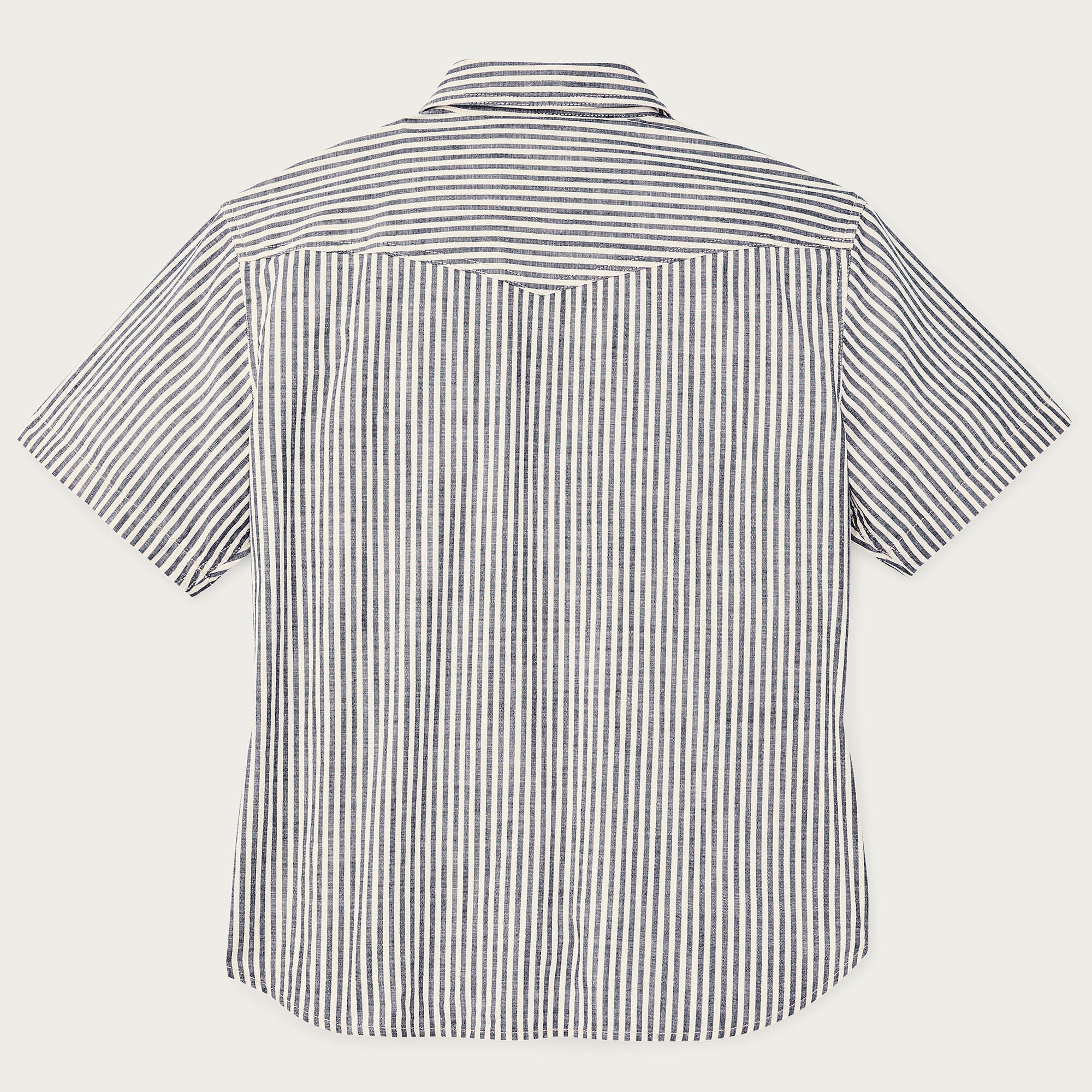WOMEN'S SHORT SLEEVE CHAMBRAY WESTERN SHIRT - Image 2