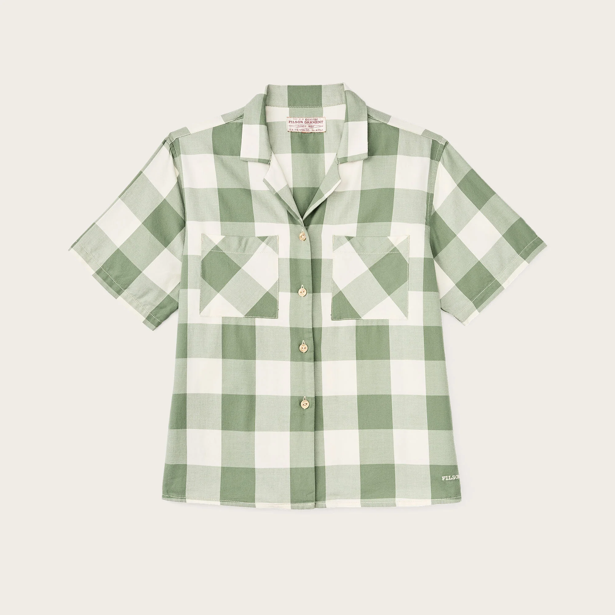 WOMEN’S SHORT SLEEVE TWILL CAMP SHIRT
