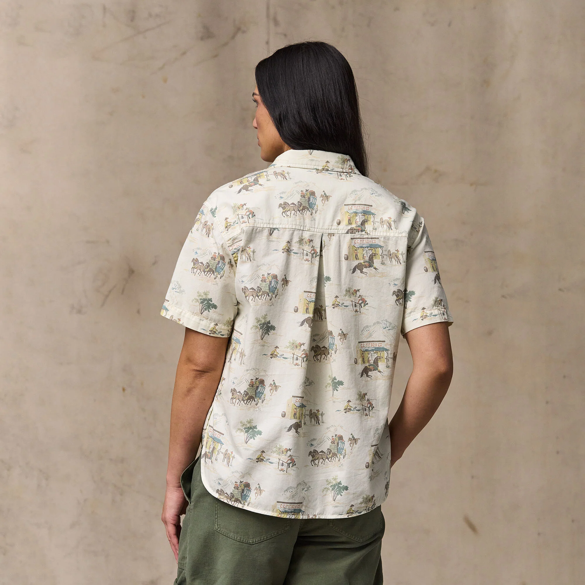 WOMEN'S TWILL POPOVER SHIRT - Image 7