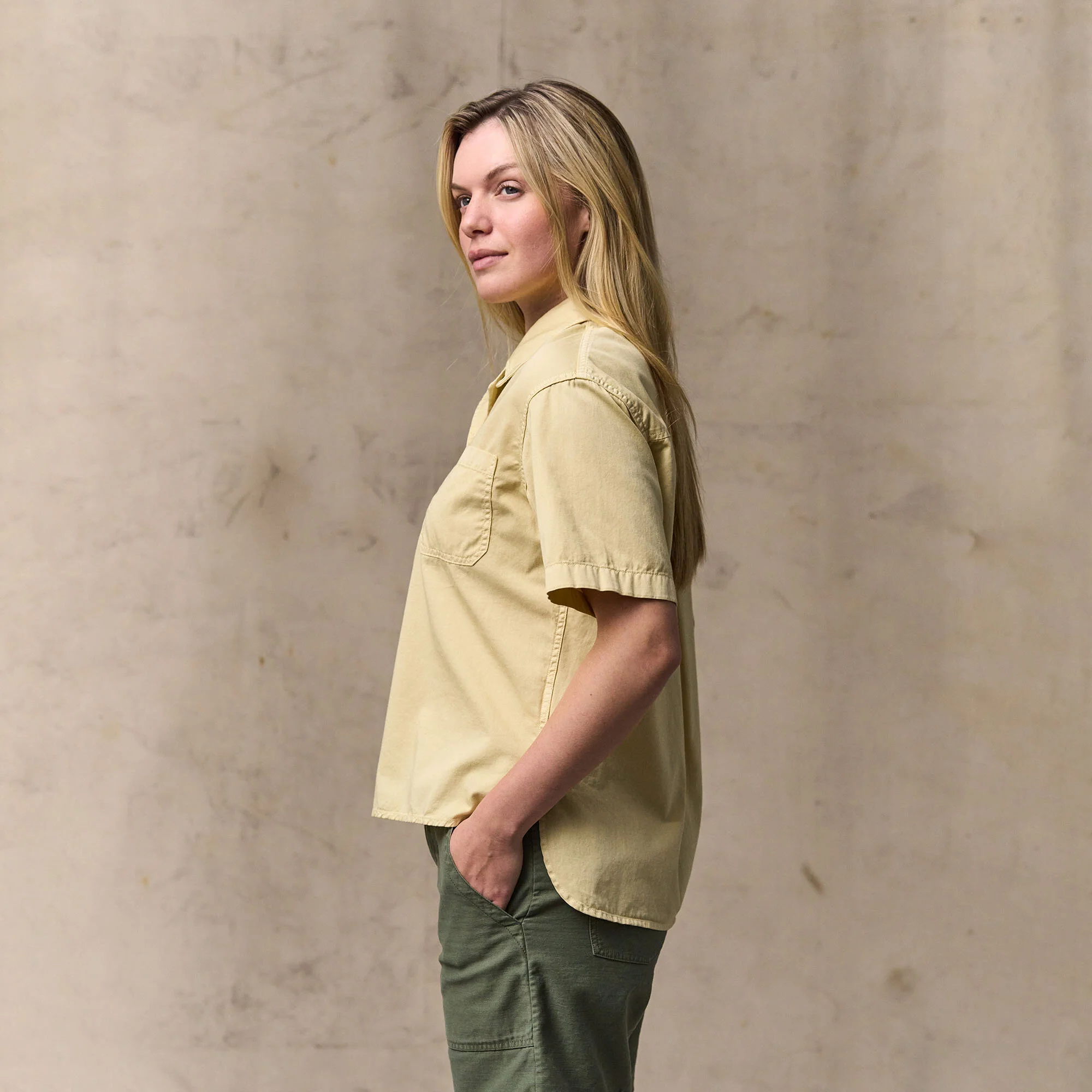 WOMEN'S TWILL POPOVER SHIRT - Image 6