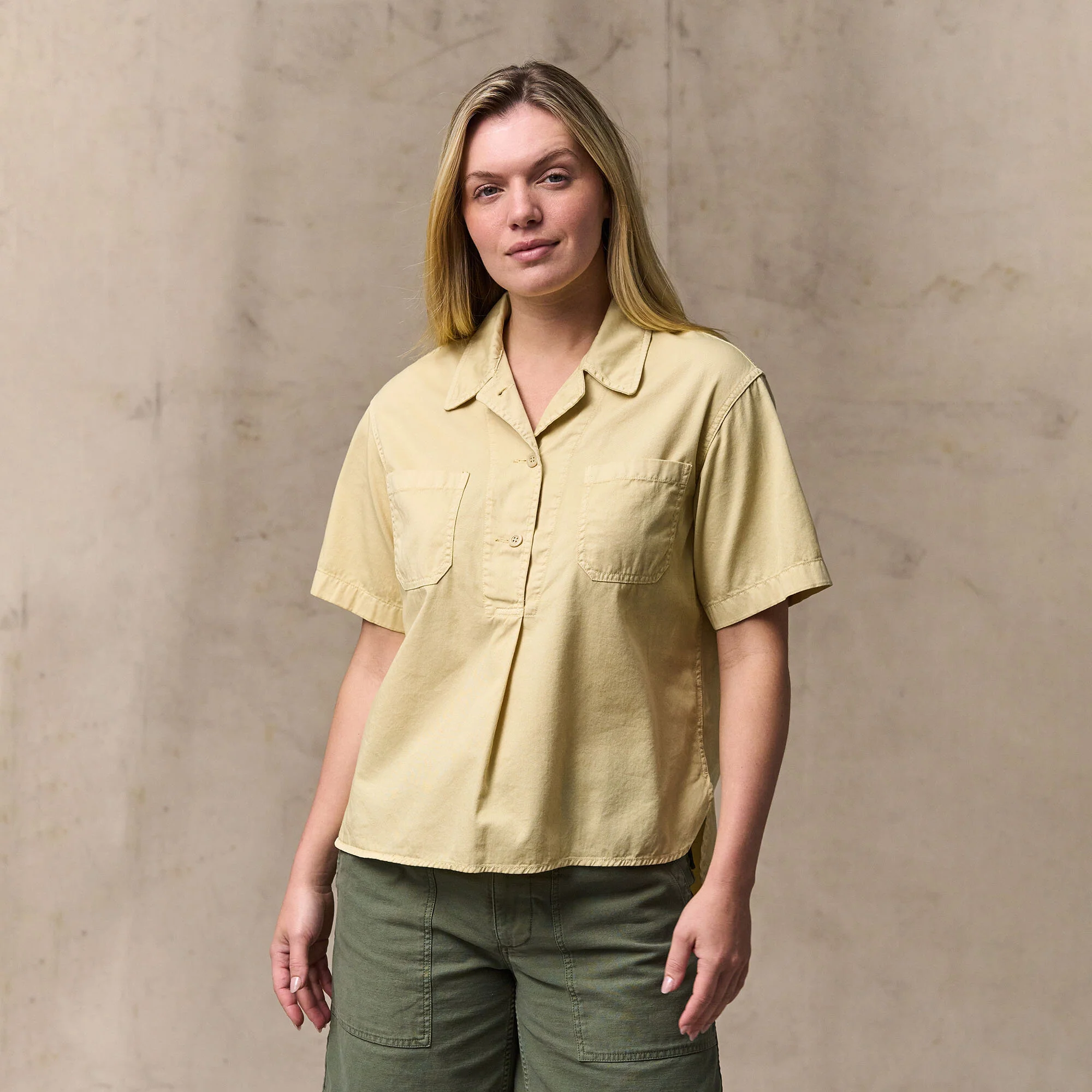WOMEN'S TWILL POPOVER SHIRT - Image 8